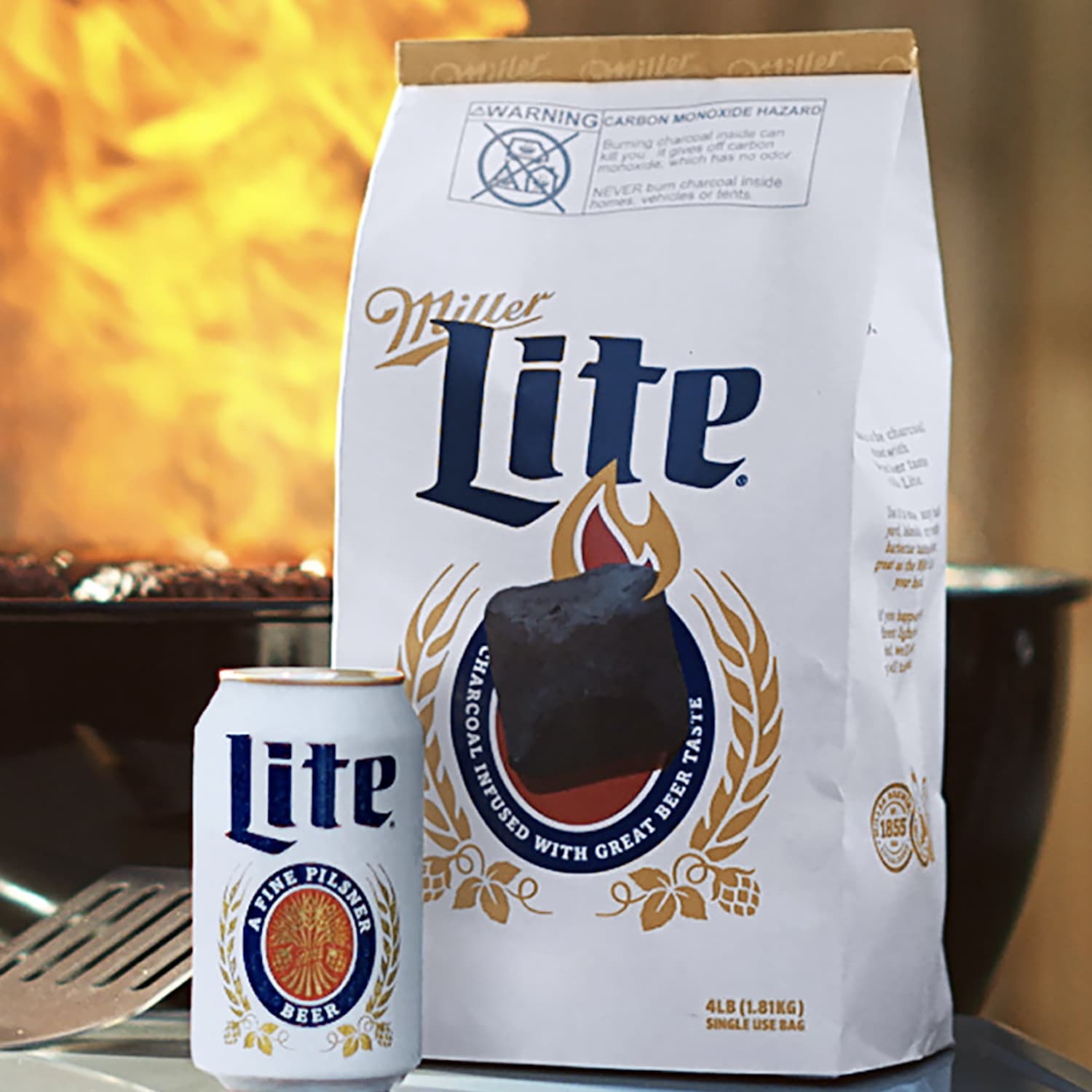 Miller Lite Just Launched a Beer-Infused Charcoal for Summer ...