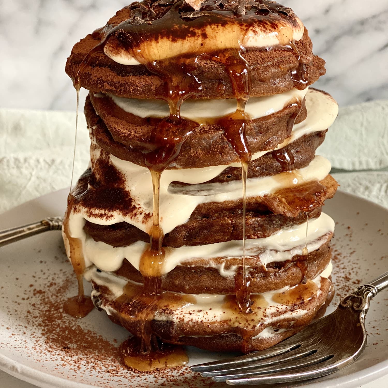 Tiramisu Pancakes Recipe (Fluffy and Coffee-Infused)