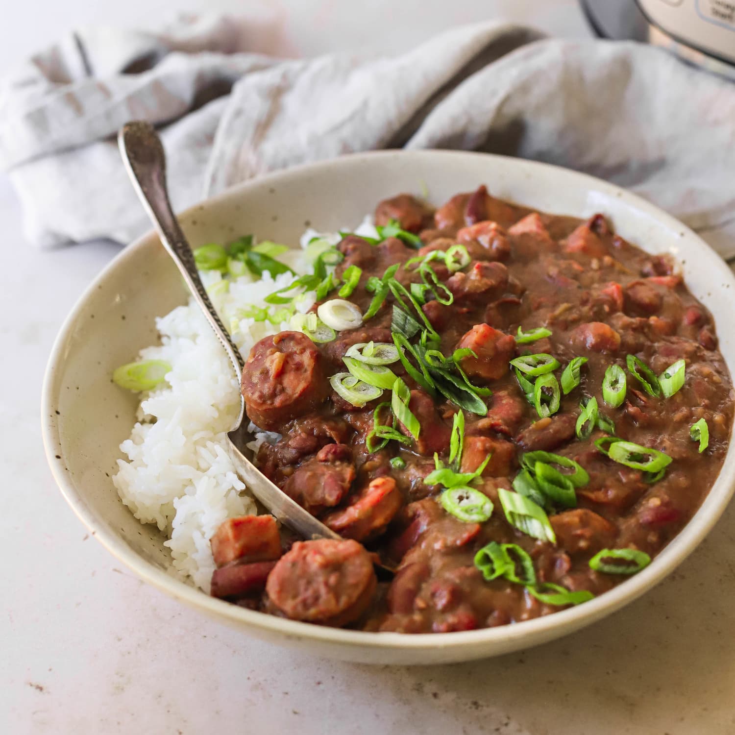 Pressure Cooker Red Beans and Rice Recipe