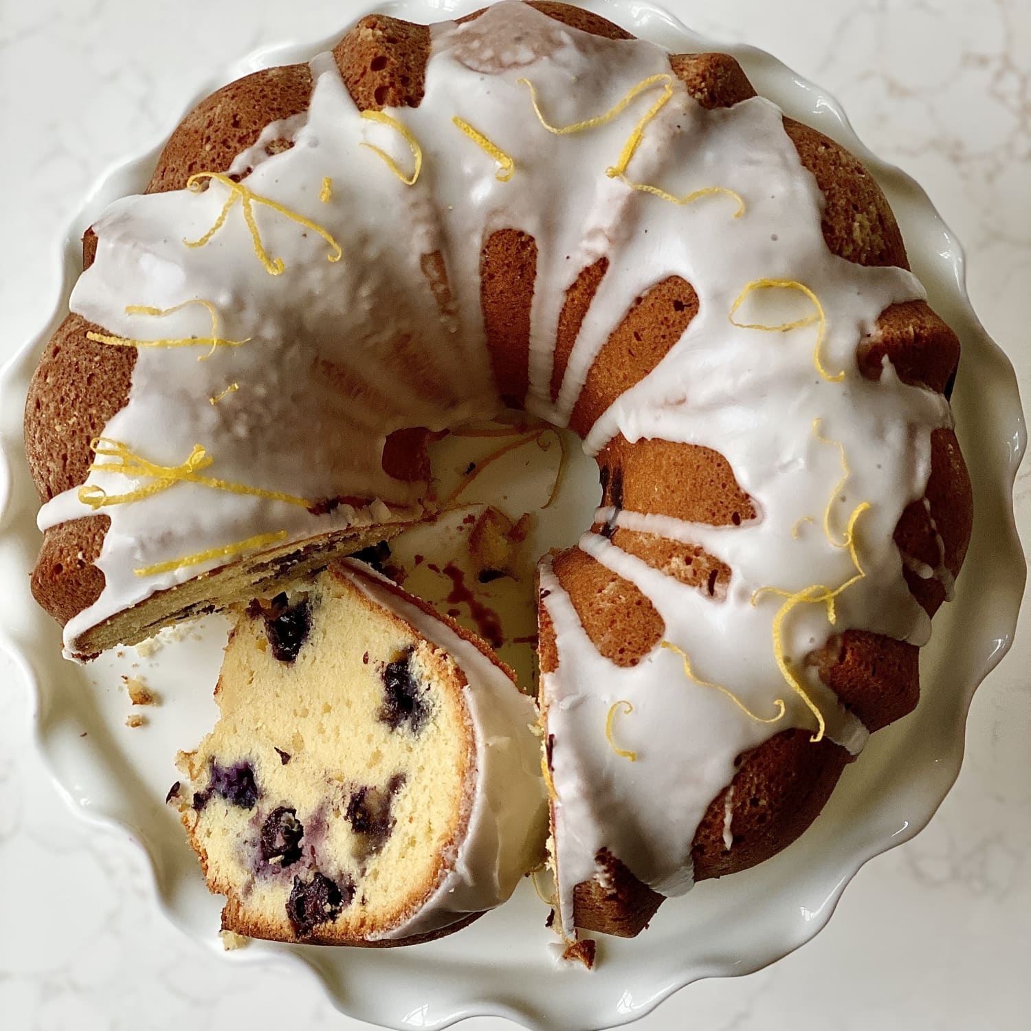 Lemon Blueberry Pound Cake Recipe (with Lemon Glaze) The Kitchn