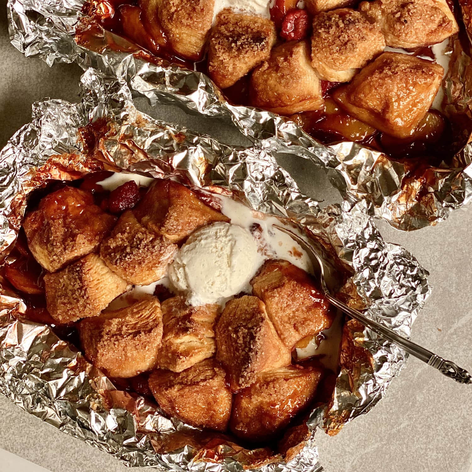 Bbq Peach Cobbler in Foil Packets: A Sweet Campfire Treat