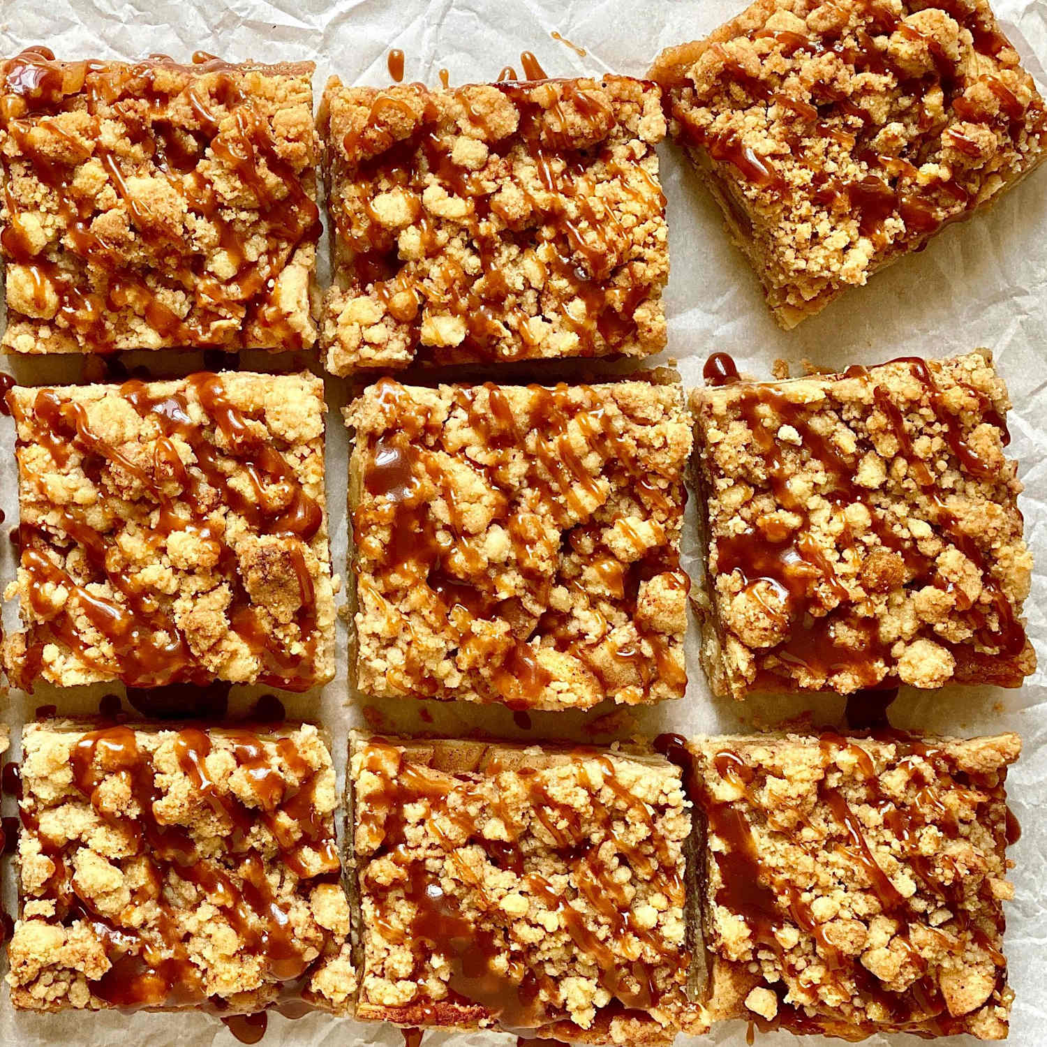 Salted Caramel Apple Pie Bars
