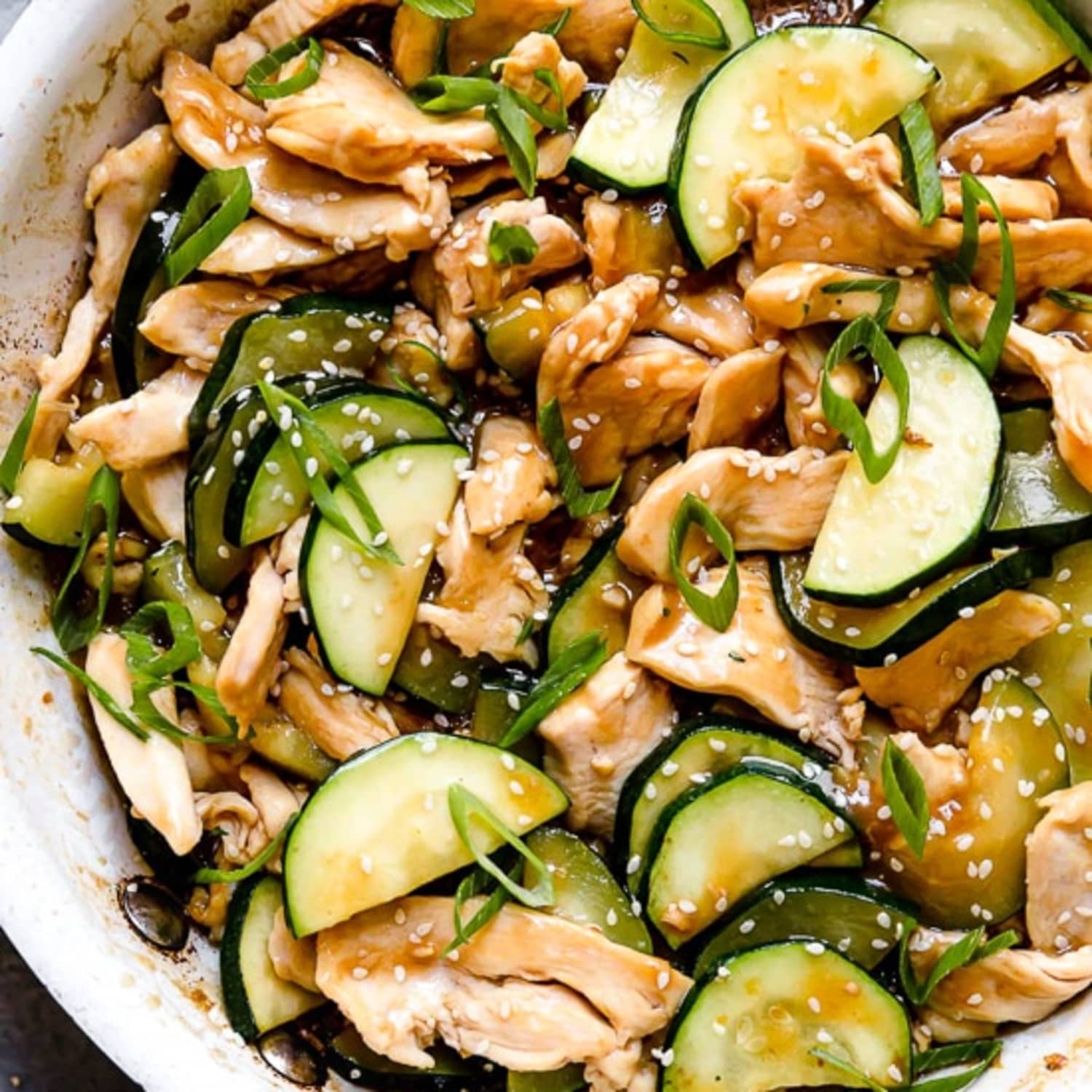 Chicken Zucchini Stir Fry Recipe Skinny Taste Kitchn