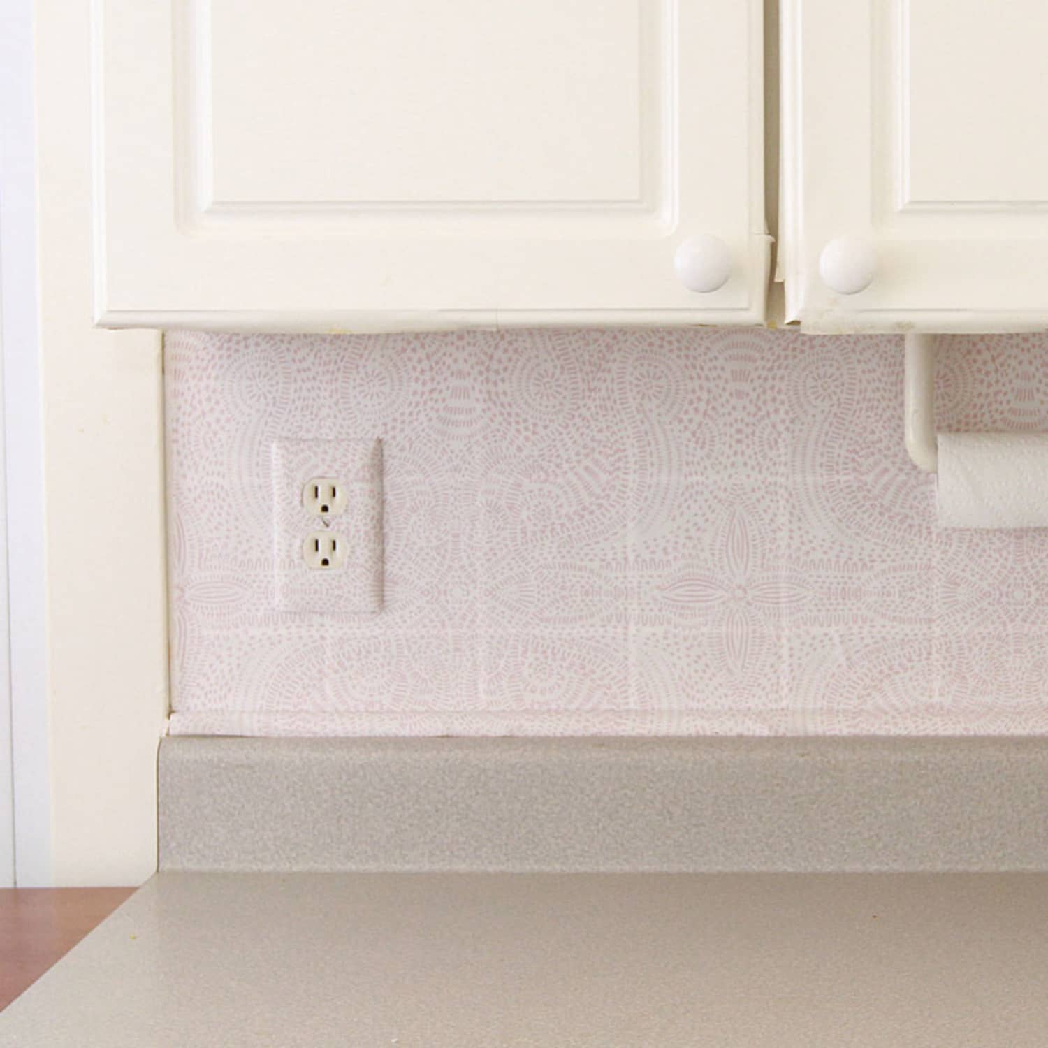How to Hang Removable Wallpaper as a Temporary Kitchen ...