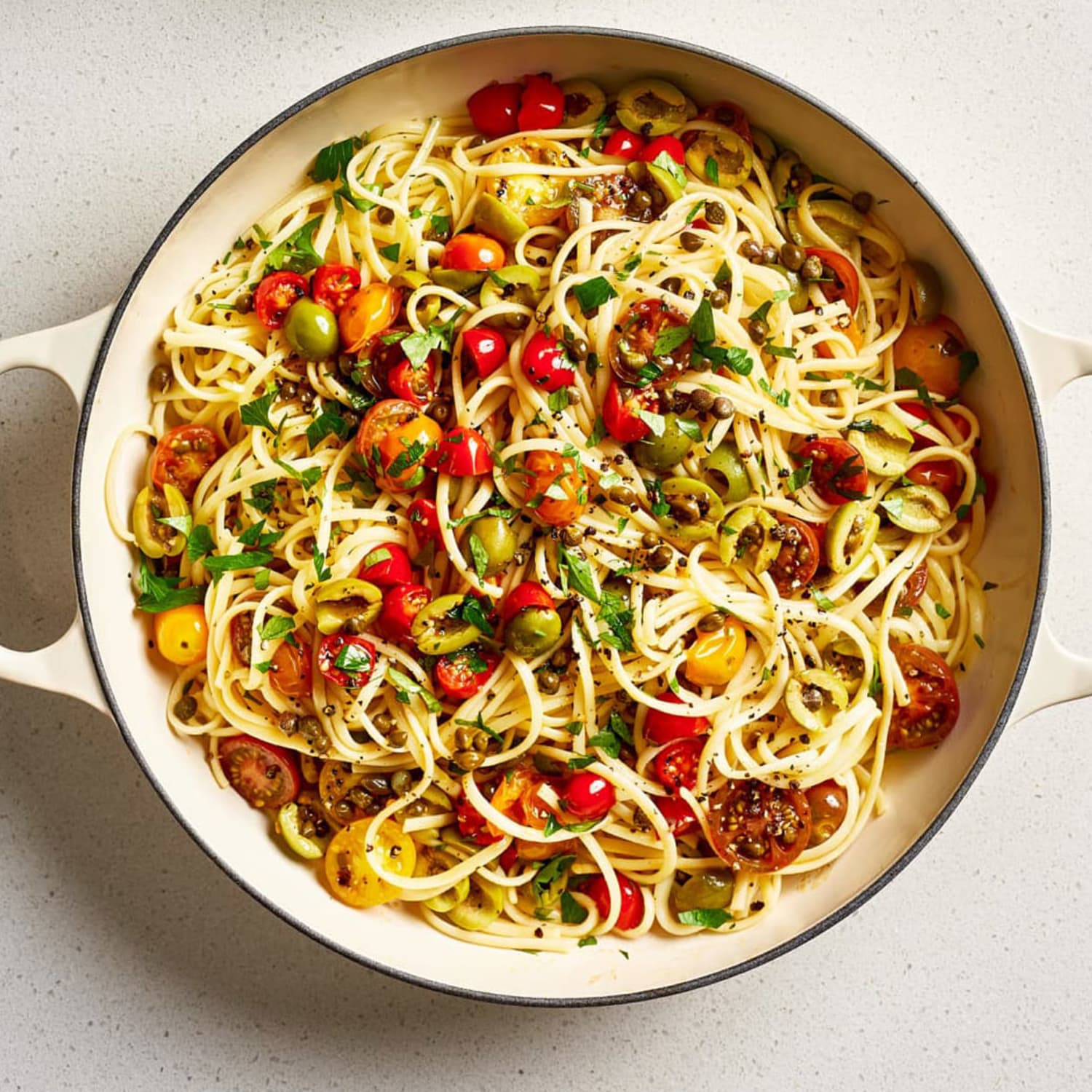 One Pot Pasta Puttanesca Kitchn How does one pot pasta puttanesca fit into the equation? one pot pasta puttanesca