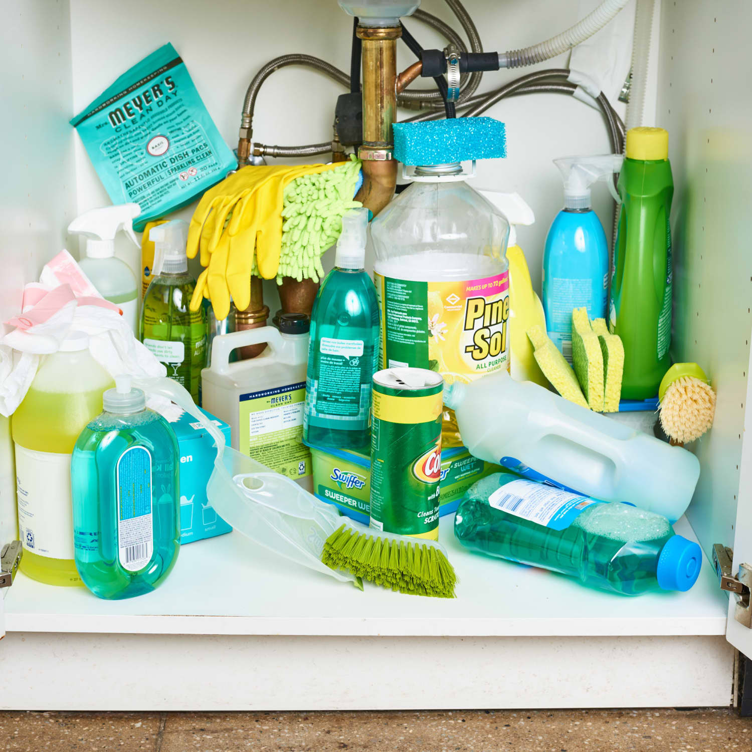 Hacks for organizing your cleaning products