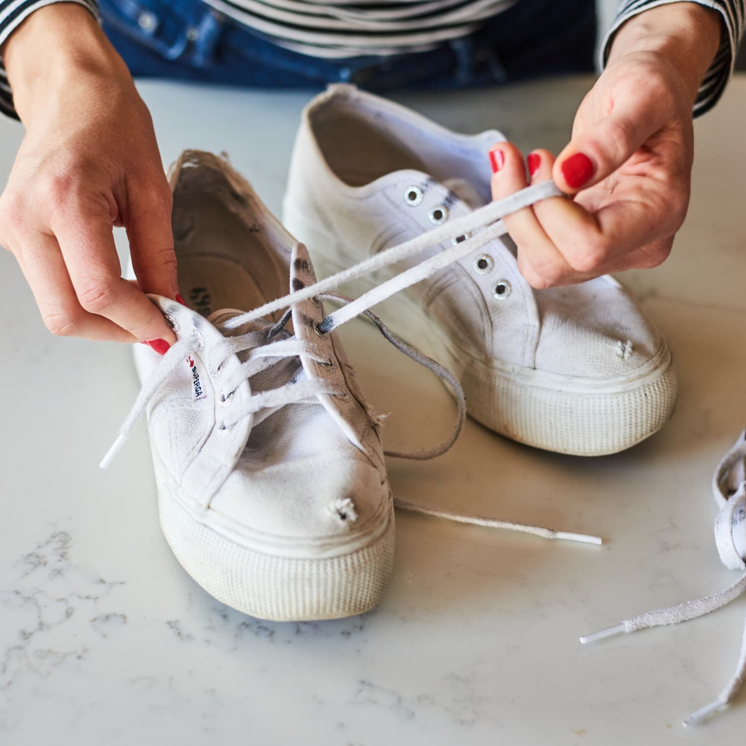 washing superga shoes