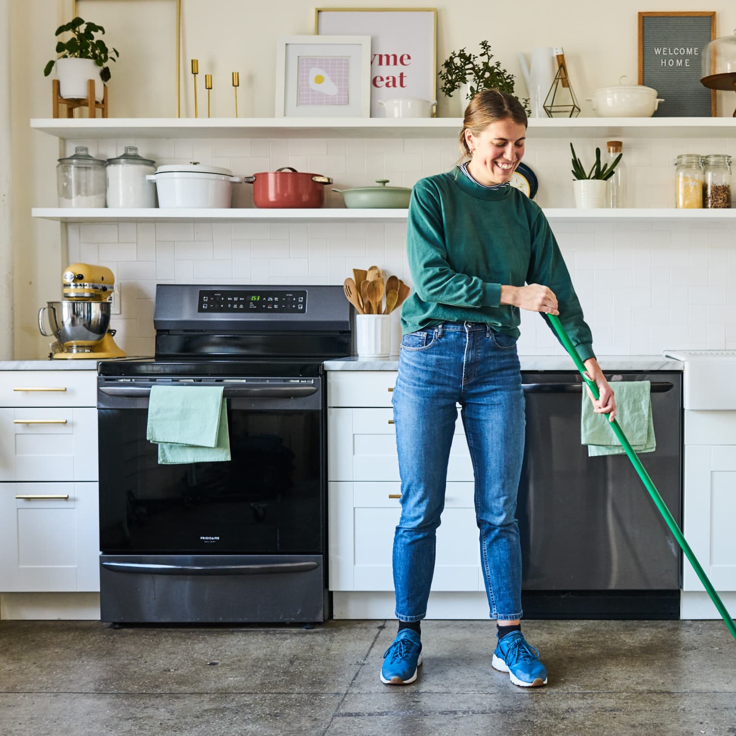 OXO Good Grips Wall-Mounted Mop & Broom Organizer