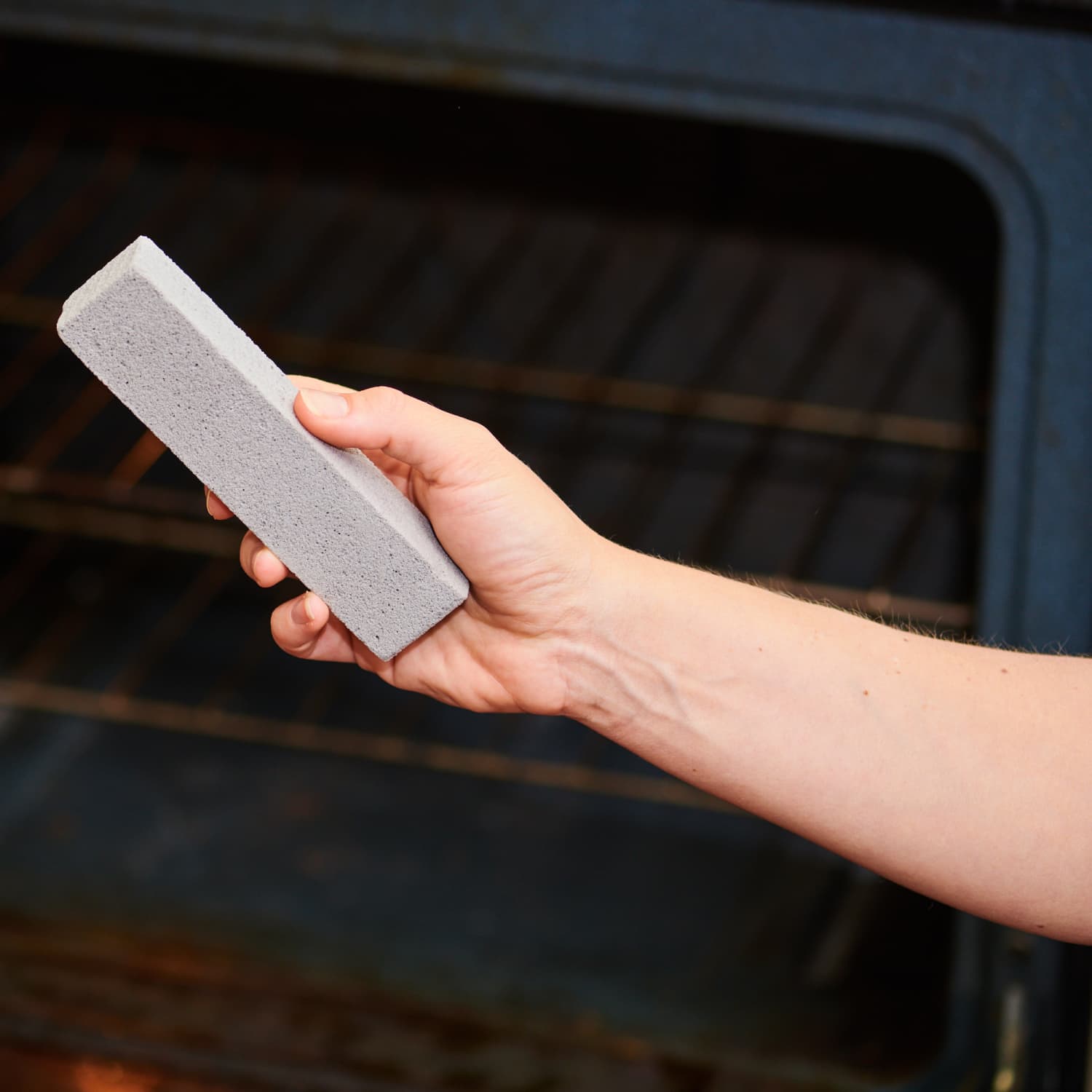 Use a Pumice Stone to Clean an Oven - Before & After Photos