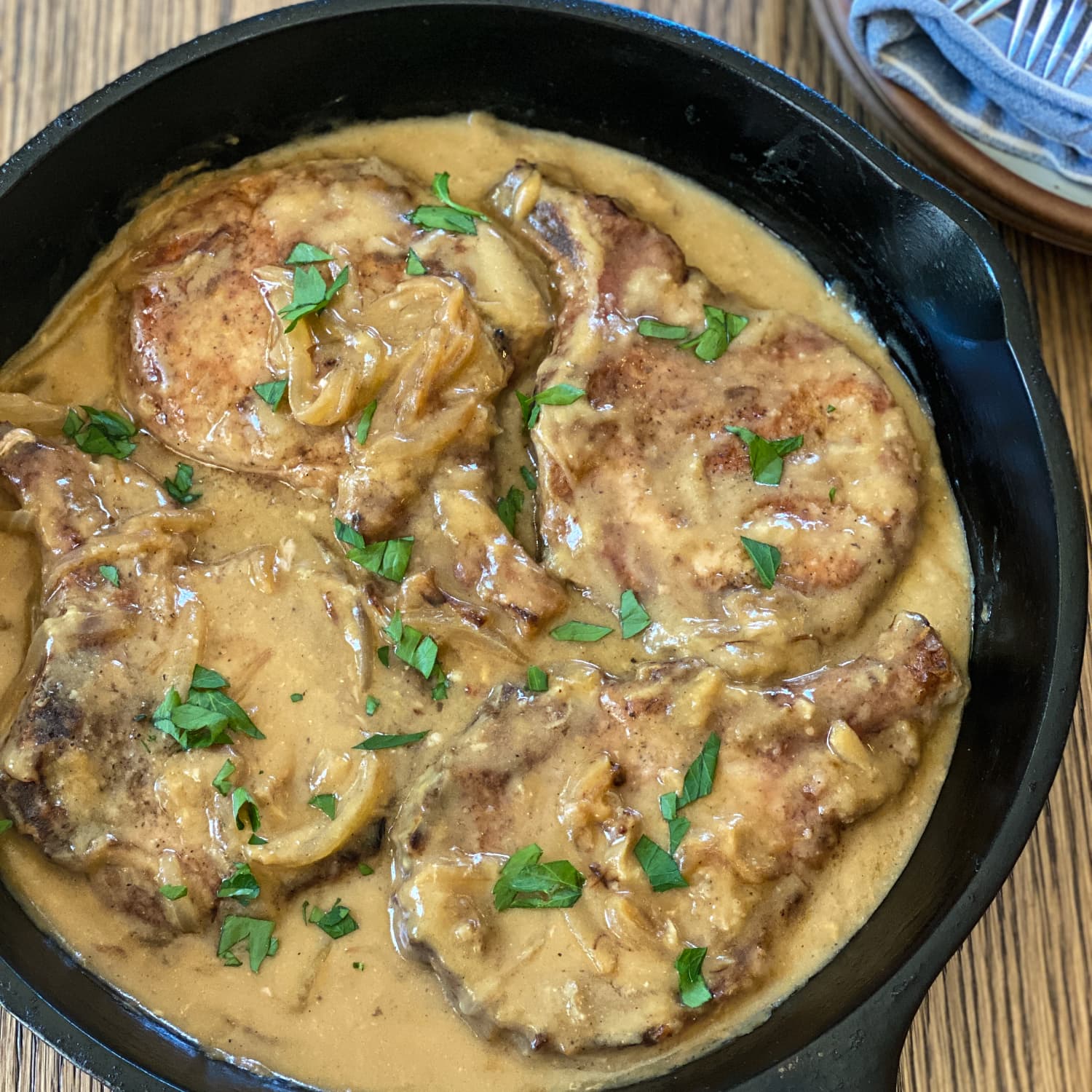 Smothered Pork Chops Recipe The Kitchn