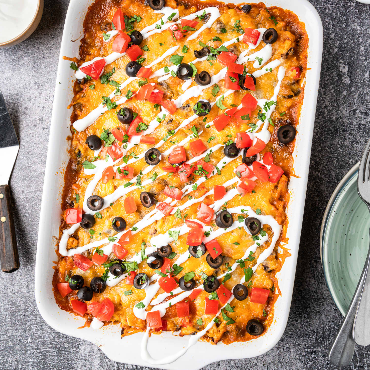 Enchilada Casserole Recipe (Cheesy Chicken Version) The Kitchn