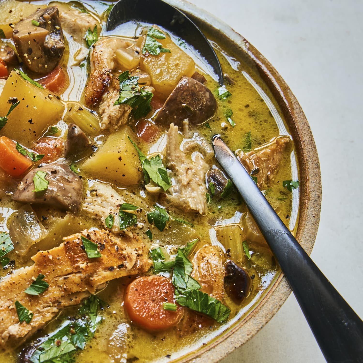 Turkey Stew Recipe (with Leftover Roast Turkey)