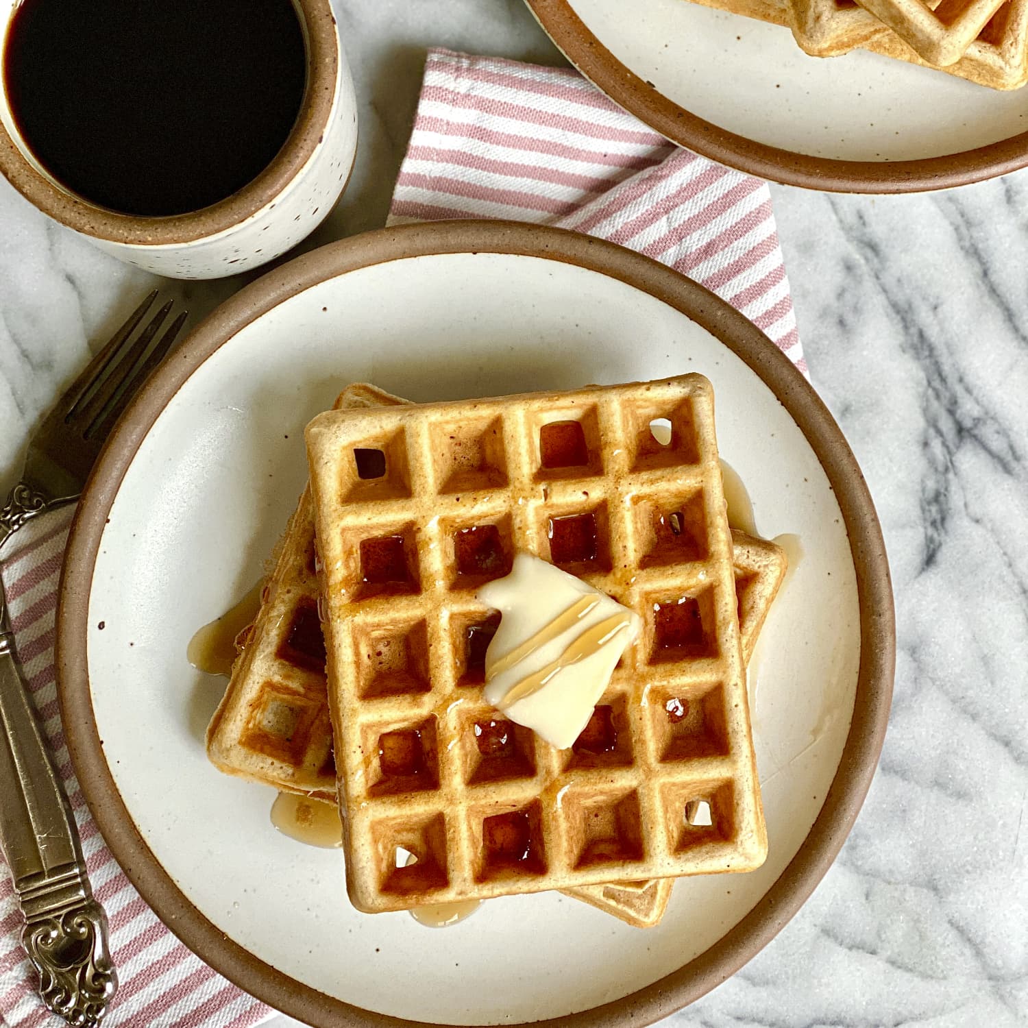 Homemade Waffles Recipe - Courtney's Sweets