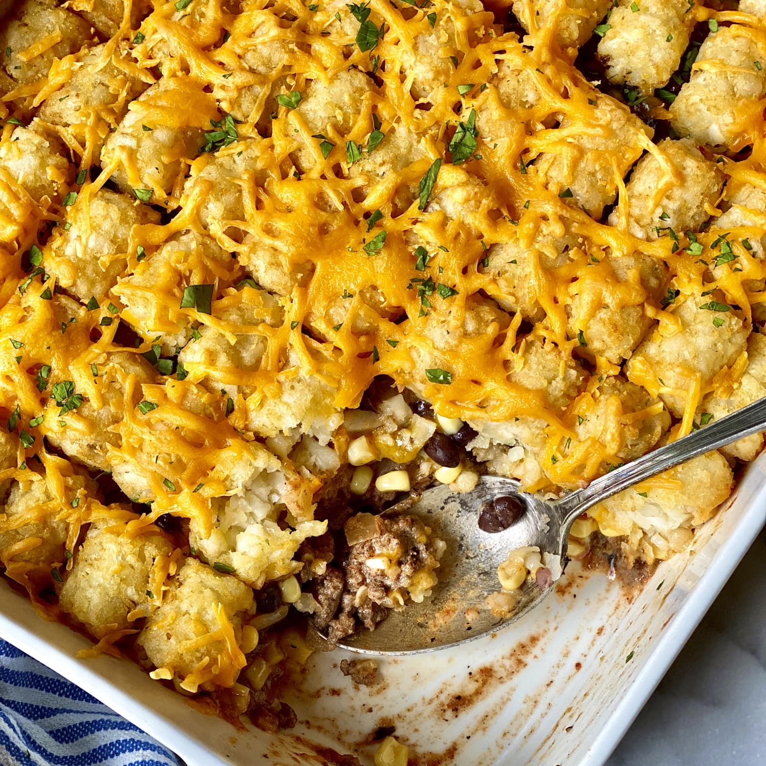 Cowboy Casserole Recipe (with Tater Tots)