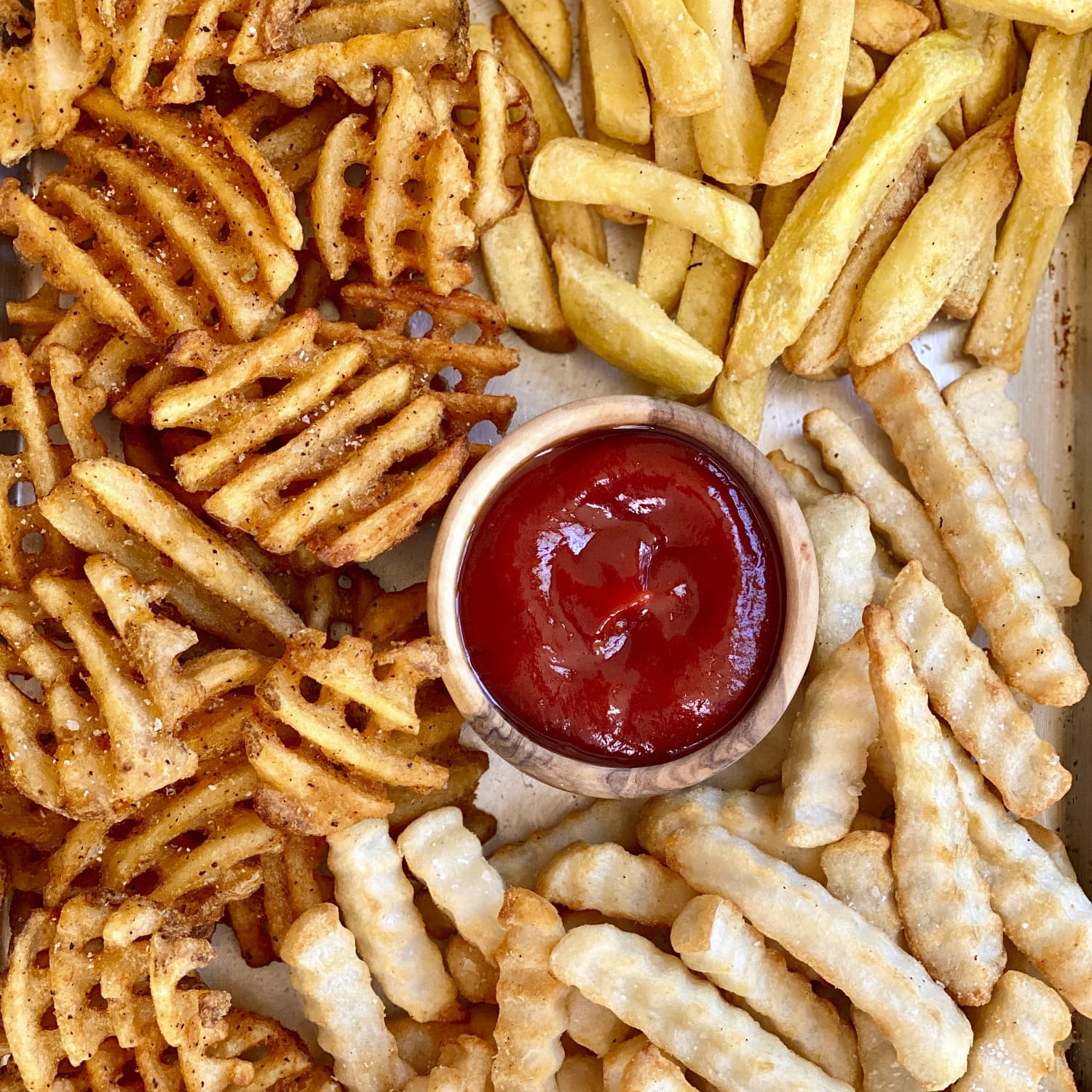 Red Battered Jumbo Crinkle Cut Fries