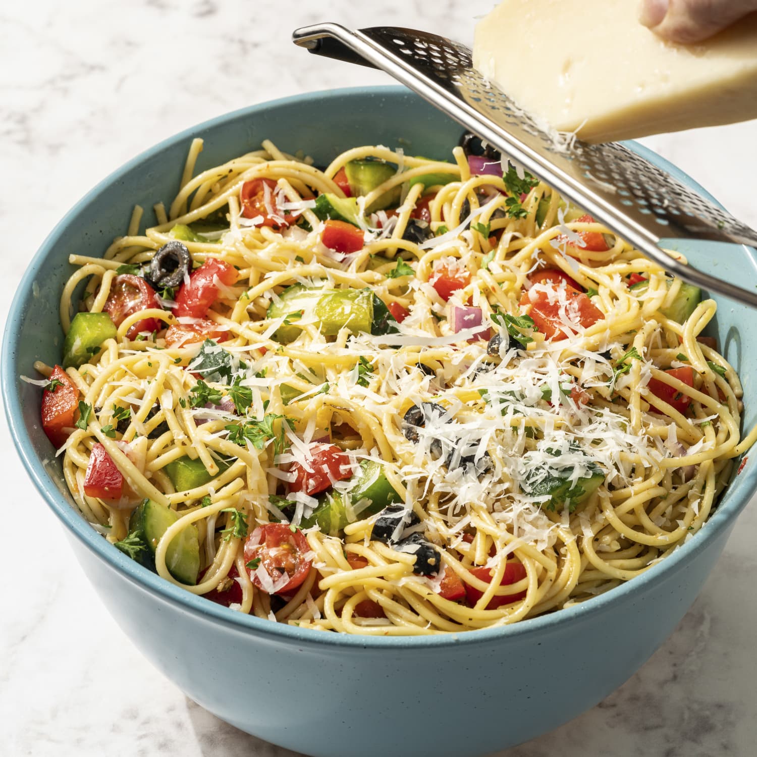 Spaghetti Salad Recipe (Easy & Cold, With Fresh Veggies) | Kitchn