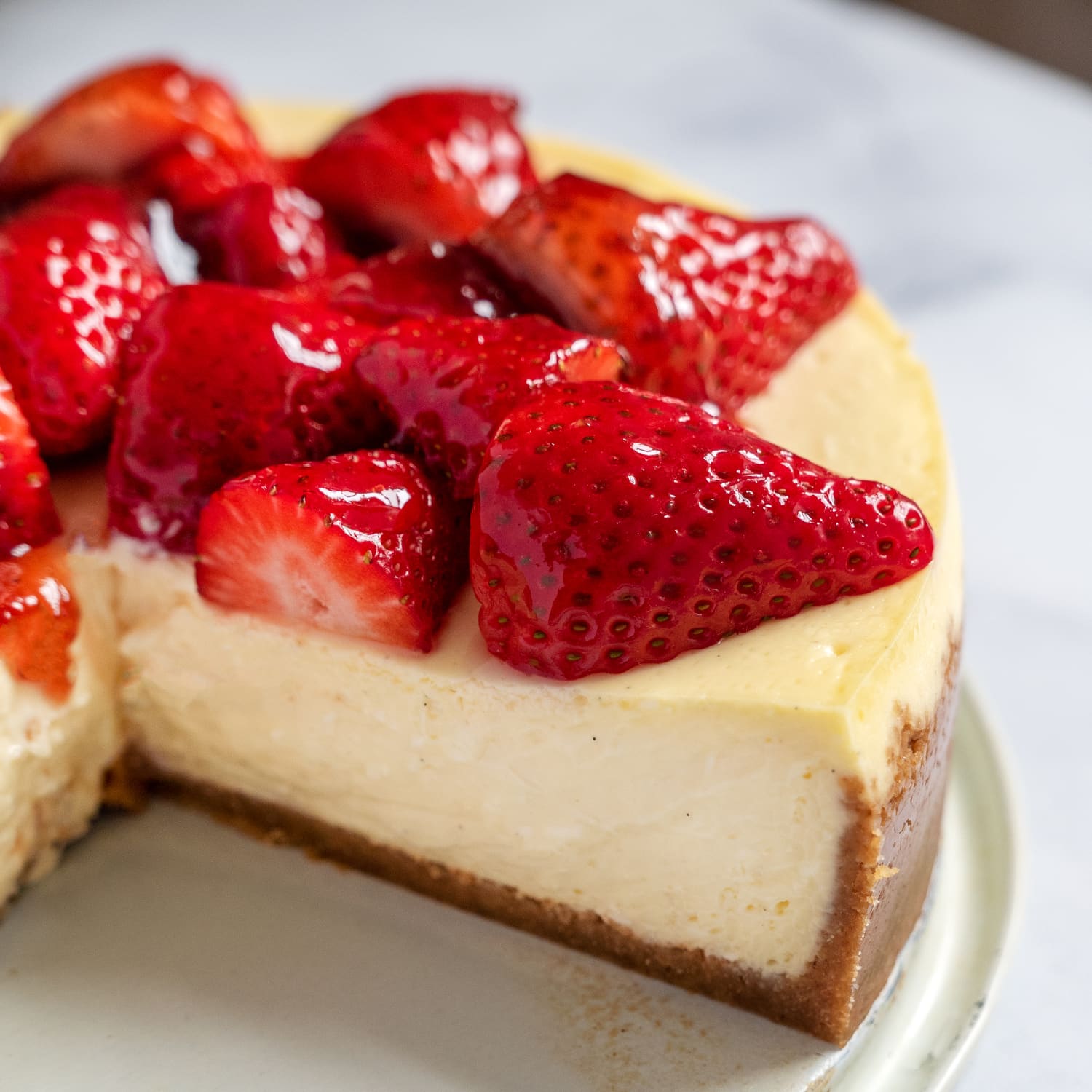 Strawberry Cheesecake Recipe (with Fresh Strawberries) | Kitchn