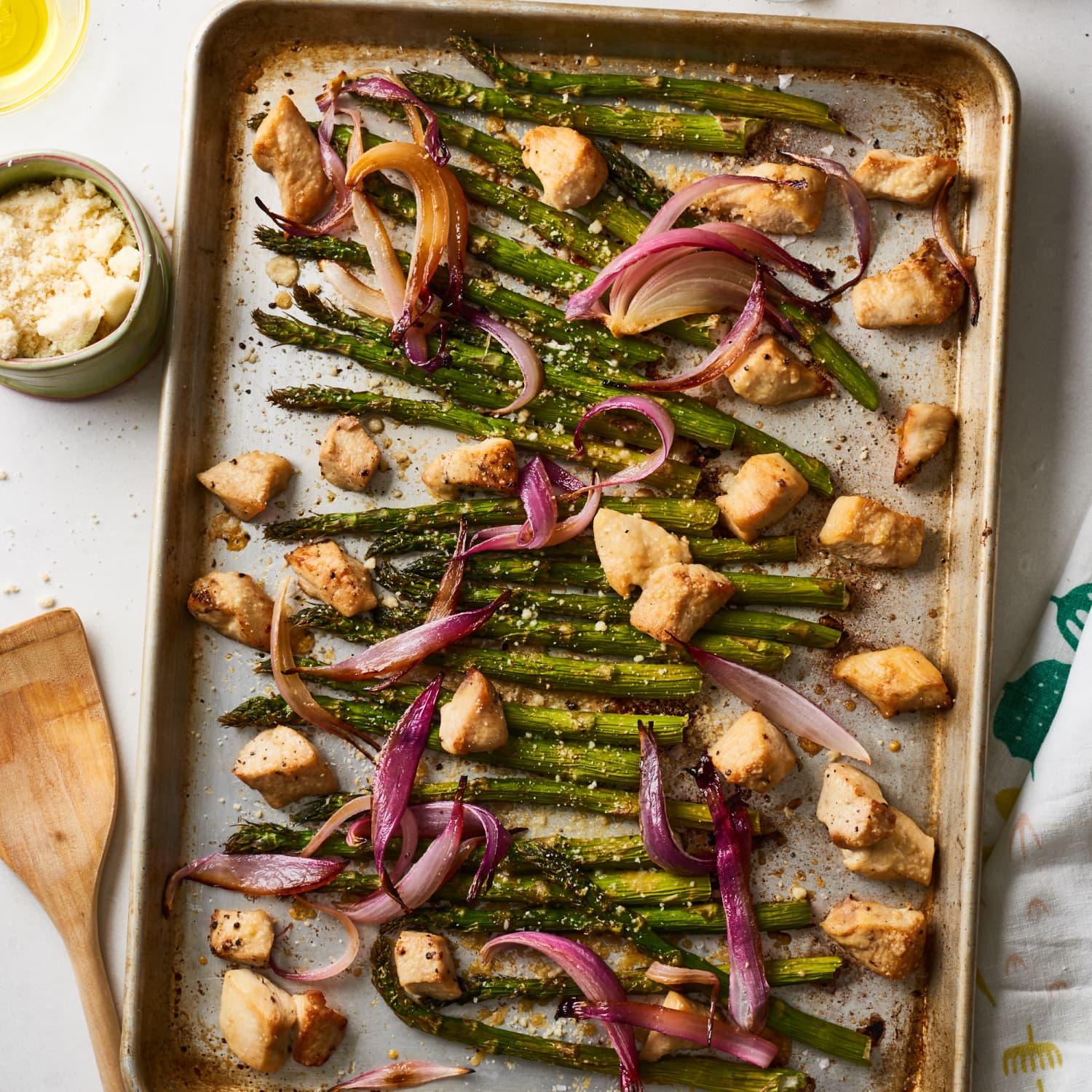 Asparagus Chicken Parmesan Sheet Pan Breaded Chicken Recipe Baked