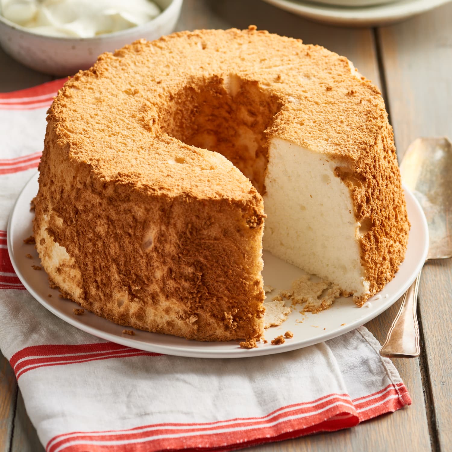 Angel Food Cake In A Loaf Pan - Homemade In The Kitchen