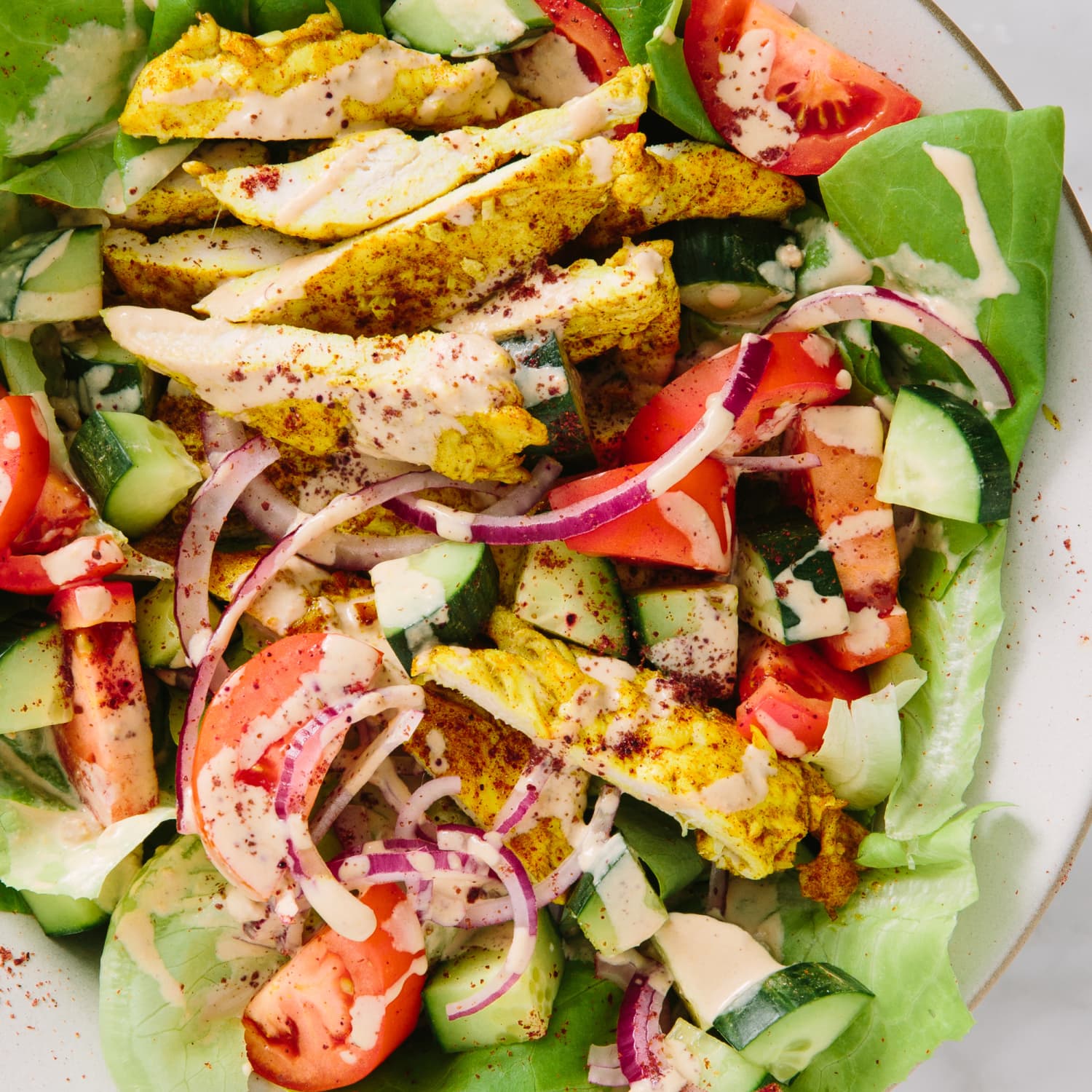 Chicken Shawarma Salad {Authentic Recipe!} - FeelGoodFoodie