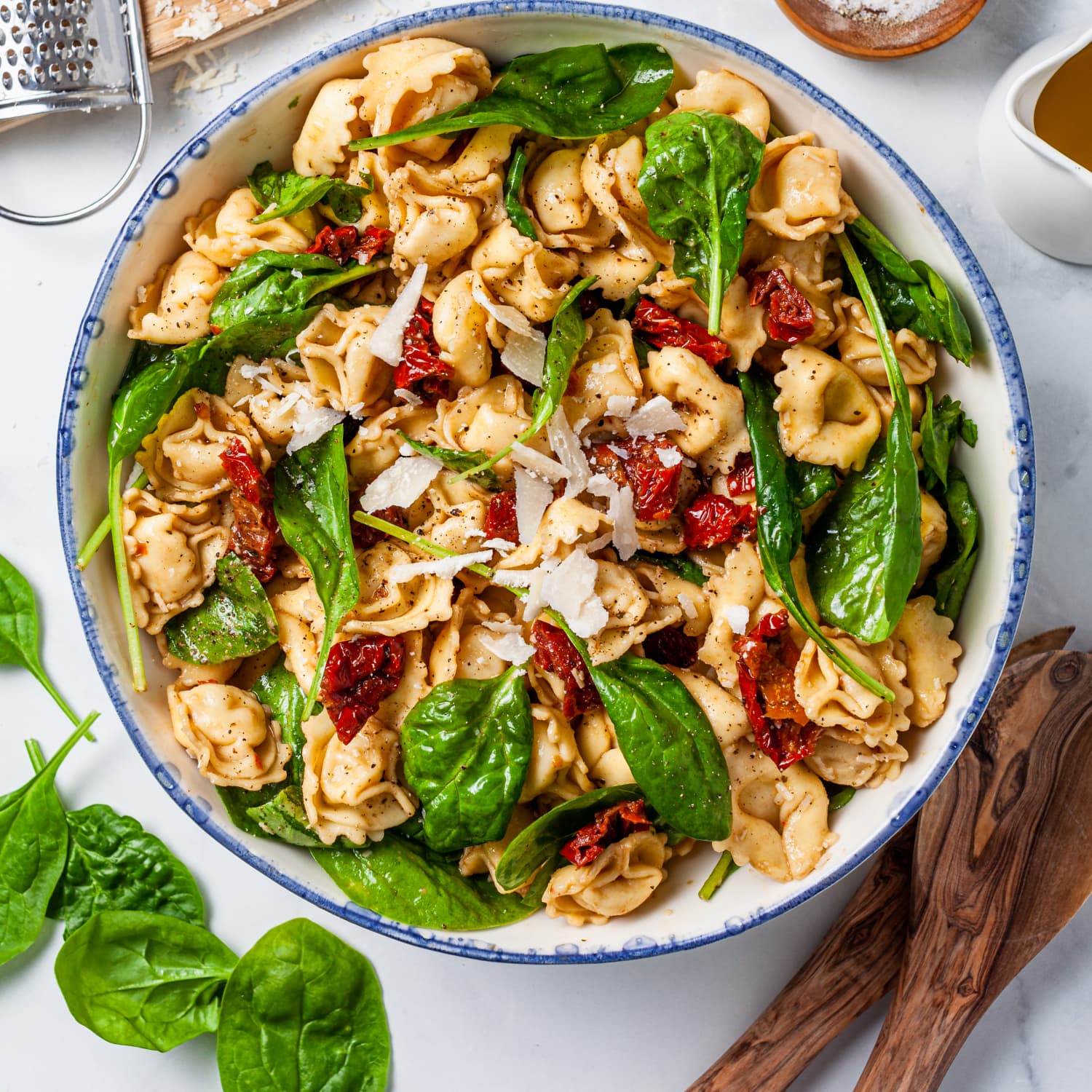 Tuscan Tortellini Salad With Spinach And Sun Dried Tomatoes Kitchn