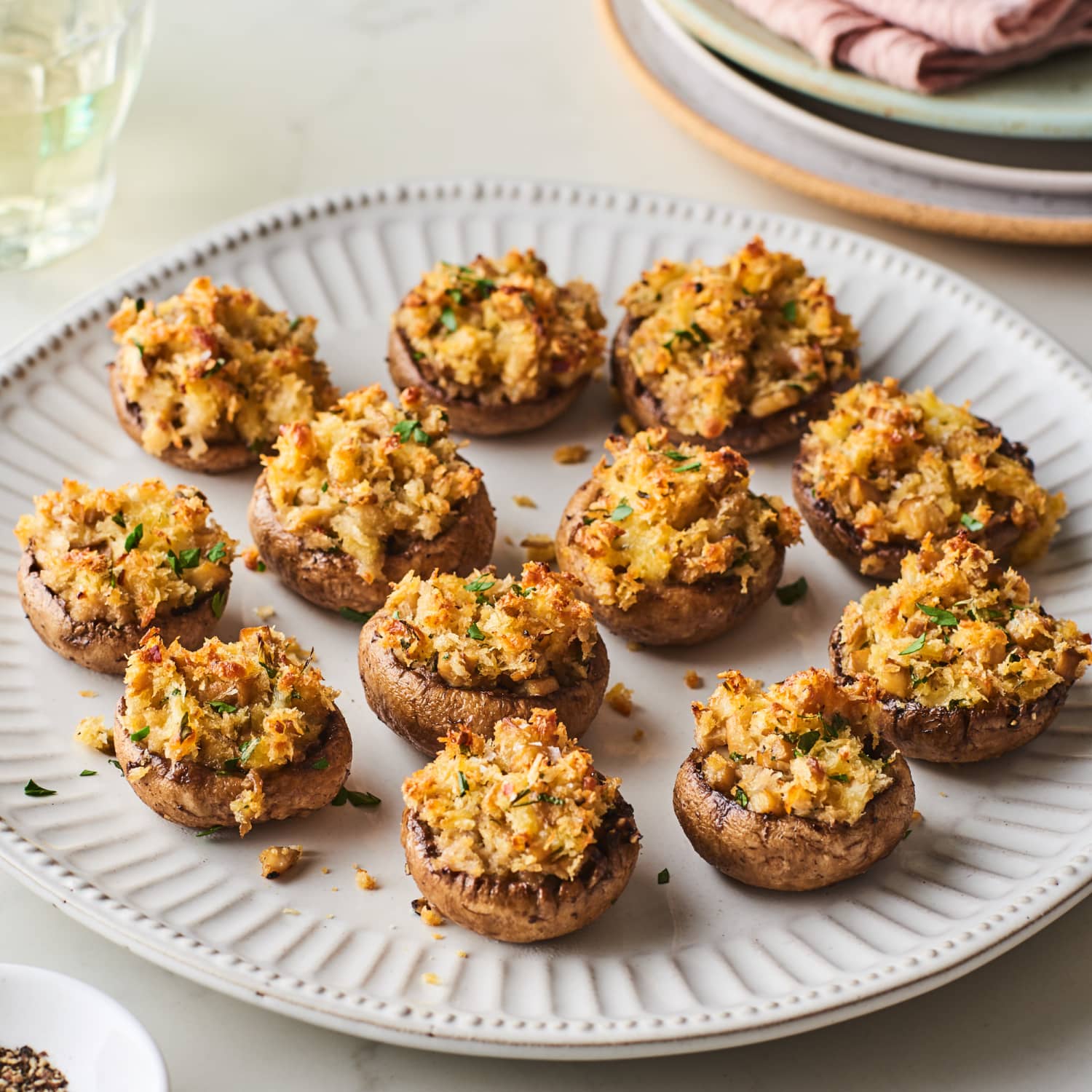 Stuffed Mushrooms Recipe Kitchn Surely you made enough stuffing for leftovers?