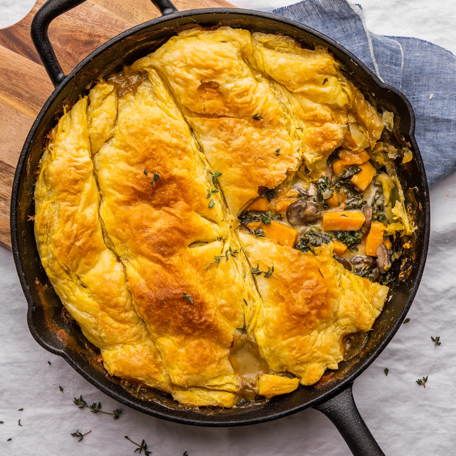 Vegetarian Skillet Pot Pie Kitchn This vegetarian lentil pot pie is the epitome of comfort food for colder weather. vegetarian skillet pot pie