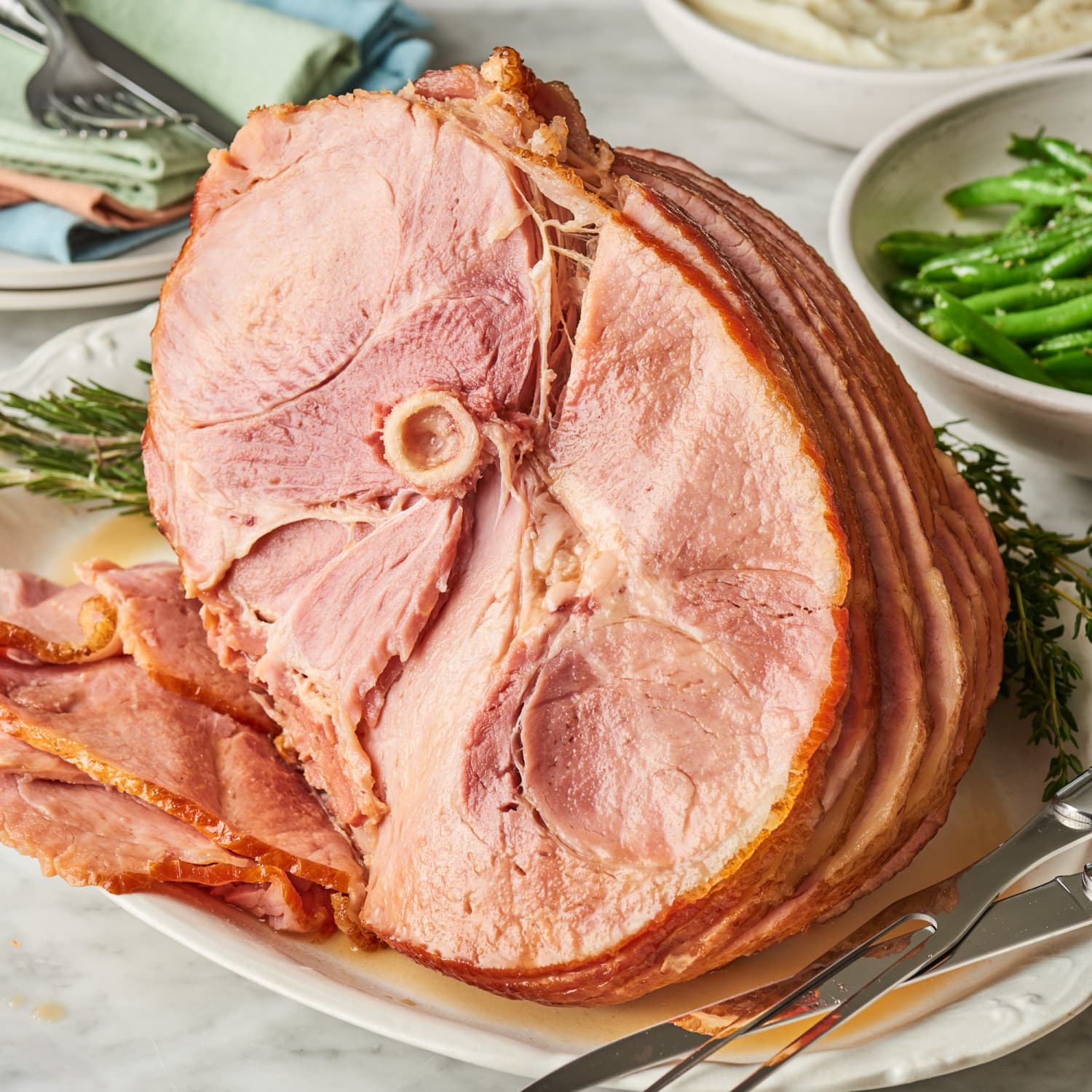 How To Make Honey Glazed Ham In The Slow Cooker Kitchn