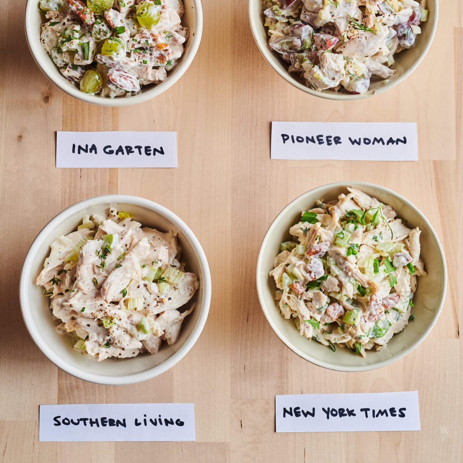 I Tried Four Popular Chicken Salad Recipes And Found The Best One
