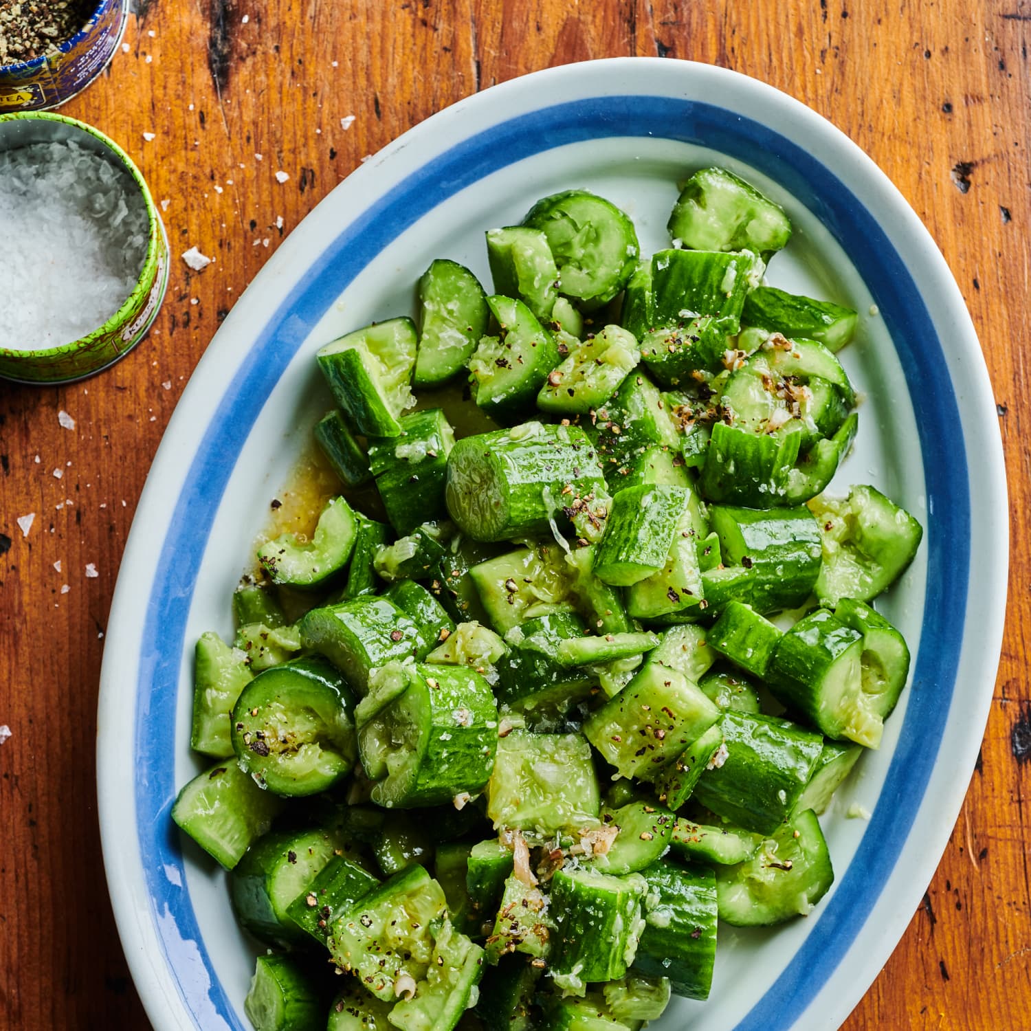 Salt And Pepper Smashed Cucumber Salad Kitchn