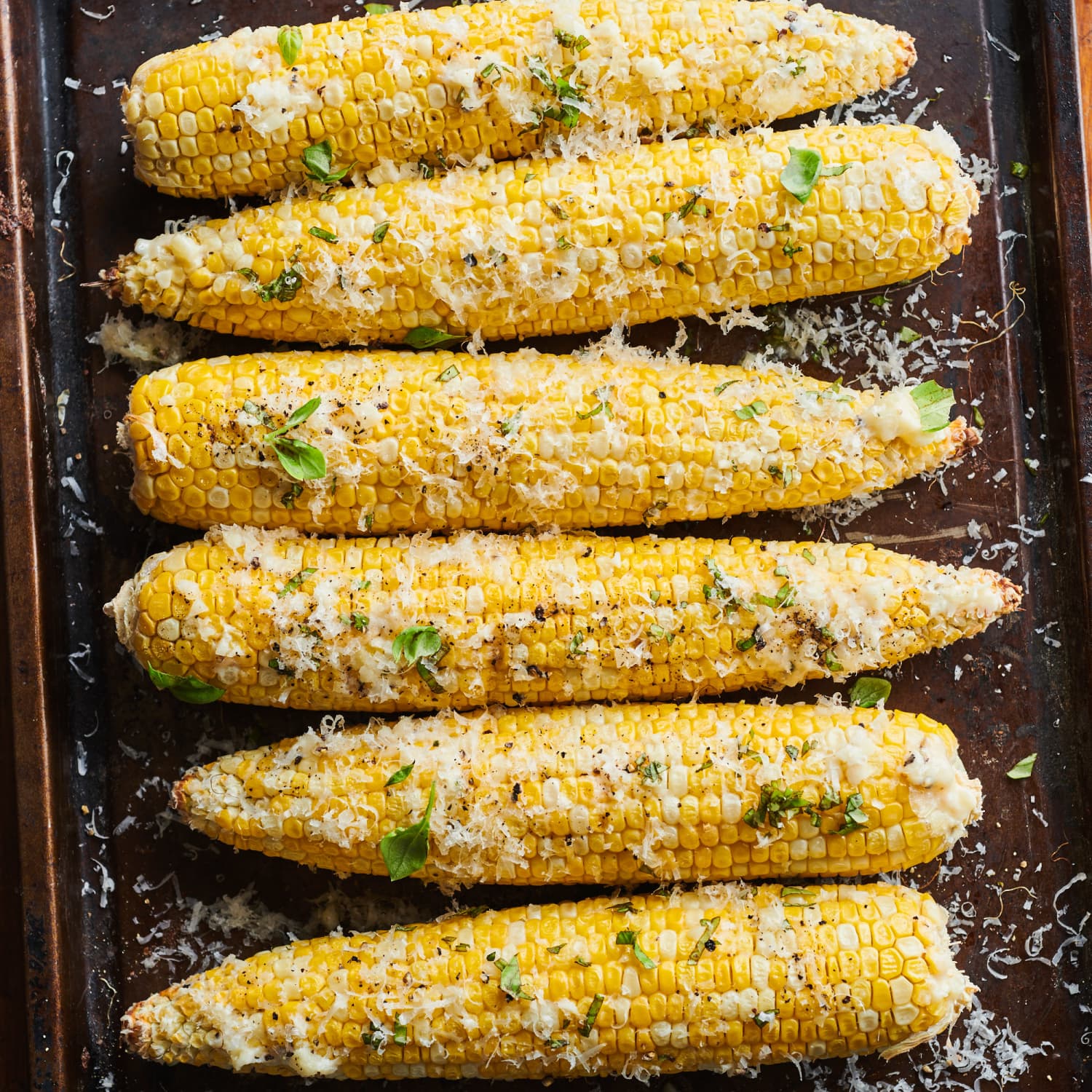 Oven Roasted Parmesan Corn On The Cob Kitchn