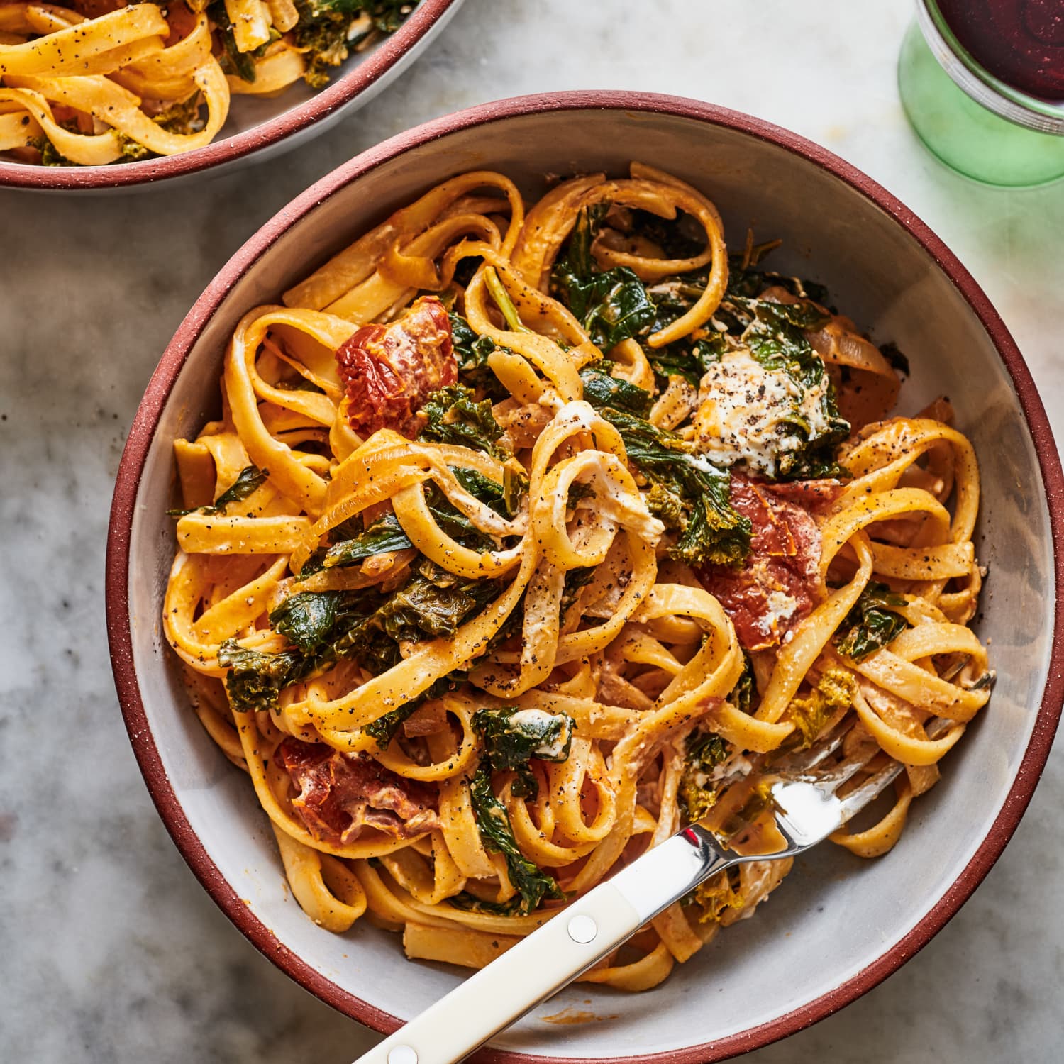 Pasta with Braised Greens Recipe | Kitchn
