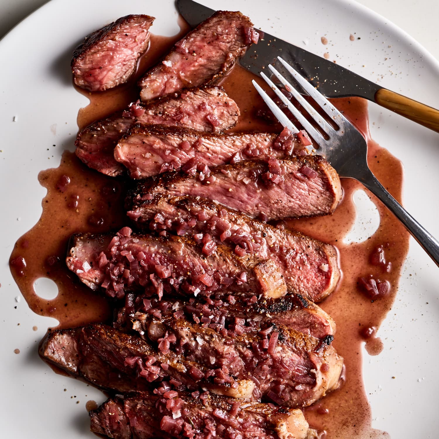 Steak in Wine Sauce Recipe (with Shallots) | The