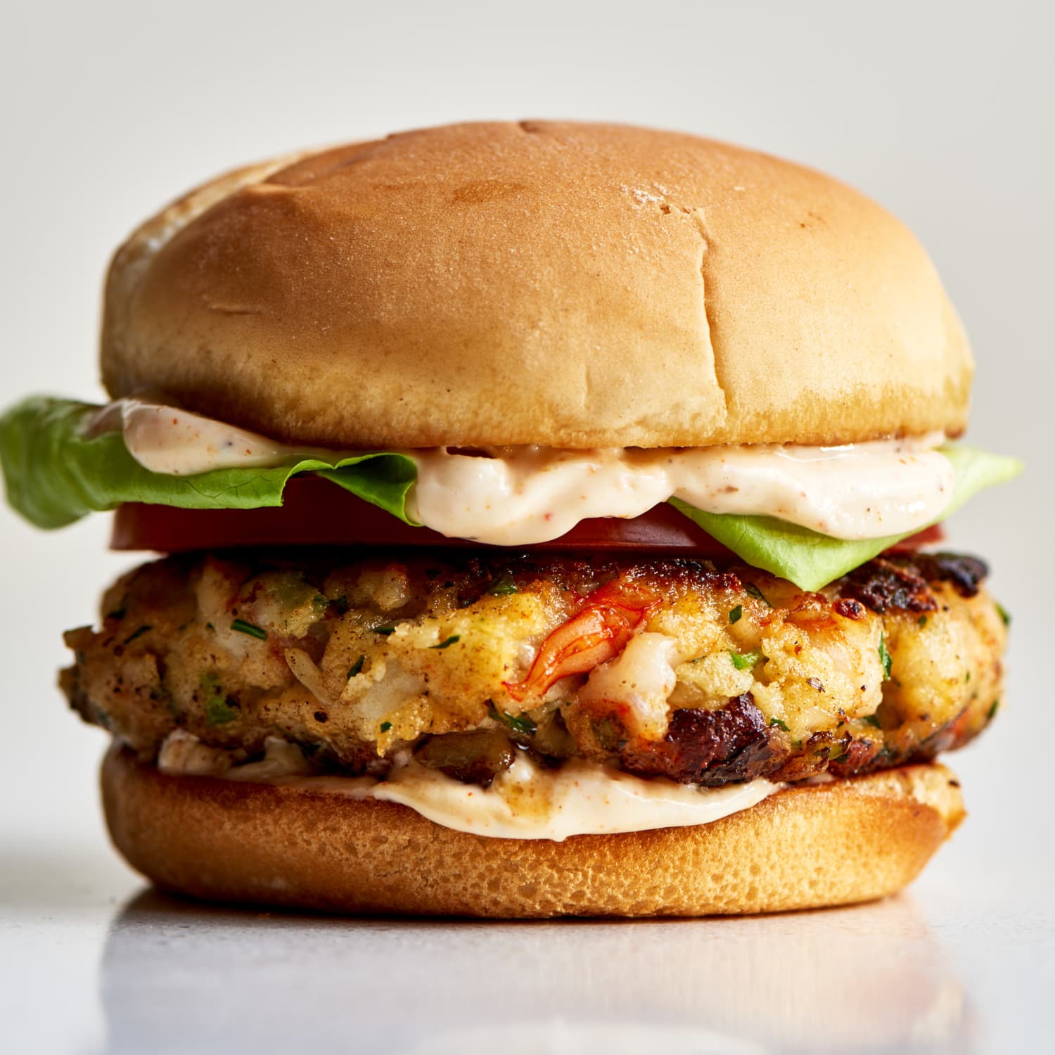 Shrimp Burger with Creole Mayo - COOKtheSTORY