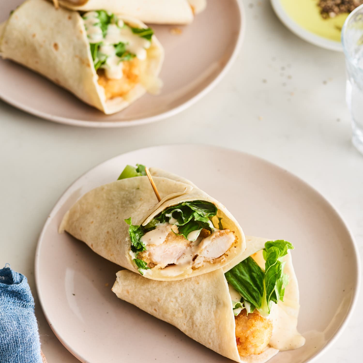 Fried Chicken Caesar Salad Wraps Recipe | The Kitchn