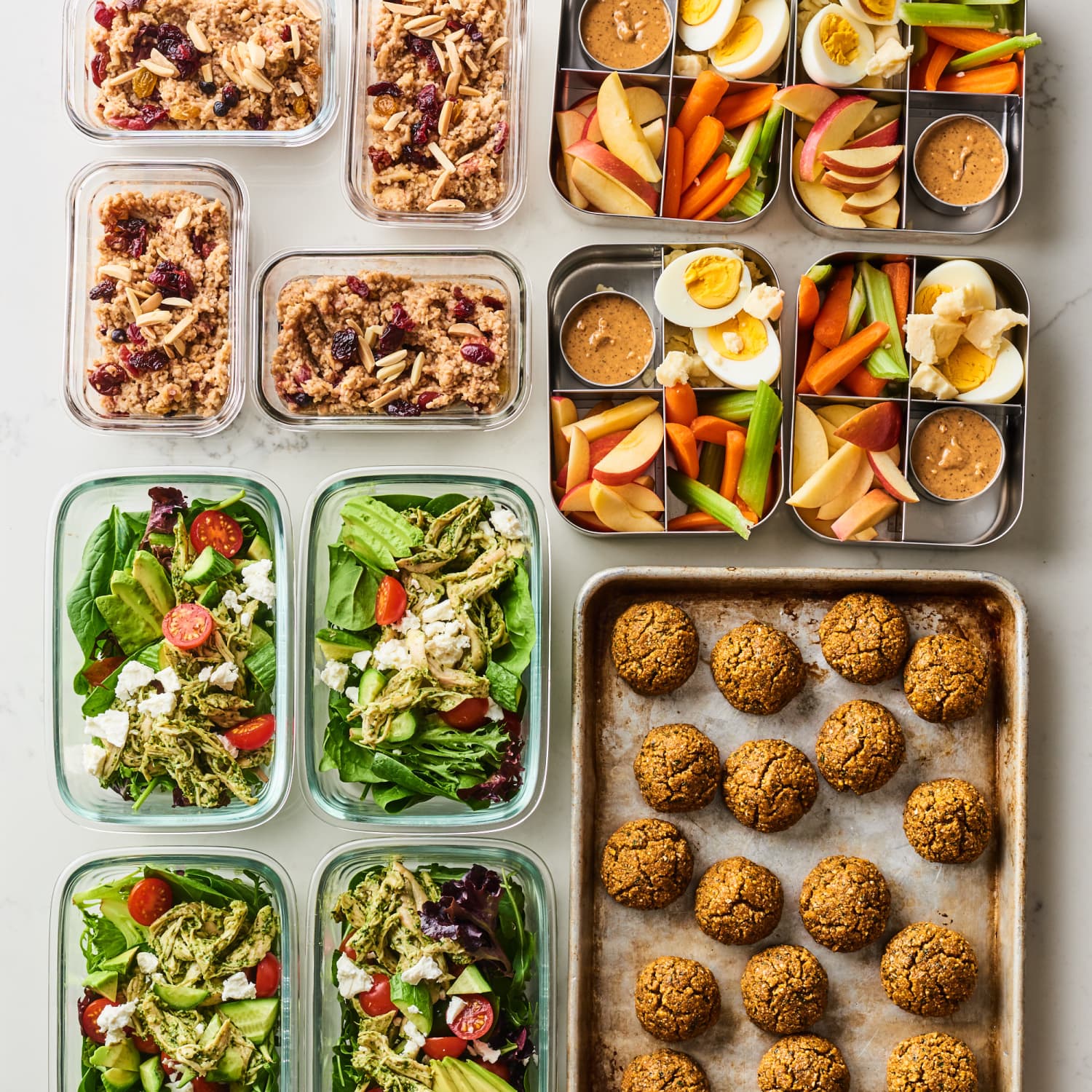 How To Meal Prep 4 Different Lunches In Under 1 Hour 