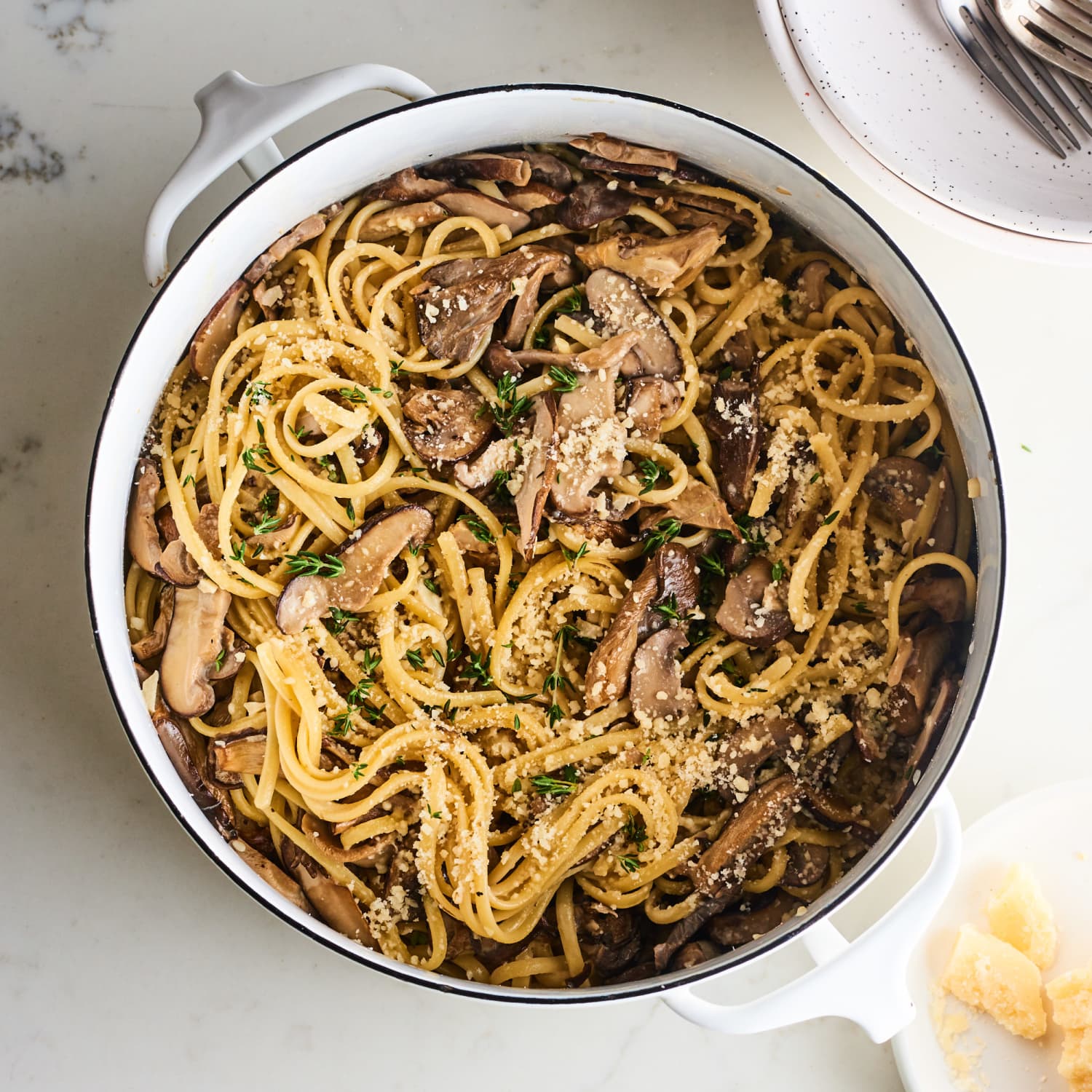 Creamy Wild Mushroom One-Pot Pasta | Kitchn