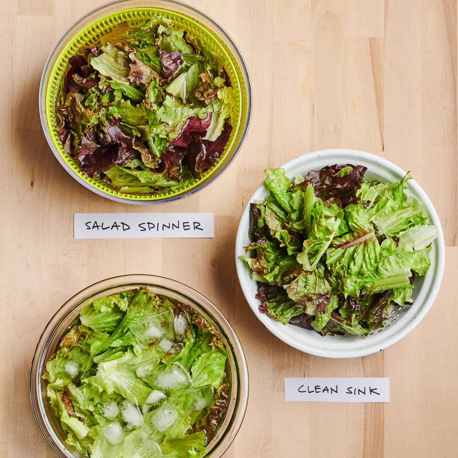 The Best Method for Washing and Drying Salad Greens