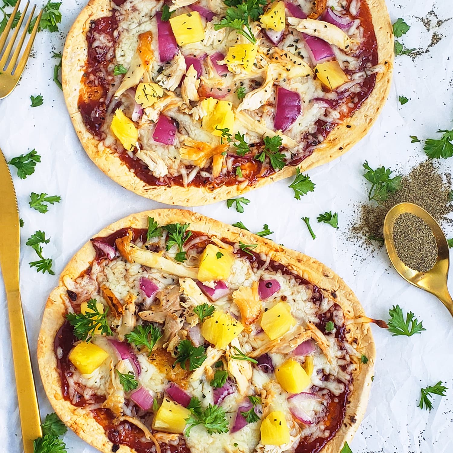 Miracle Meal Bbq Chicken And Pineapple Flatbread Pizzas Kitchn