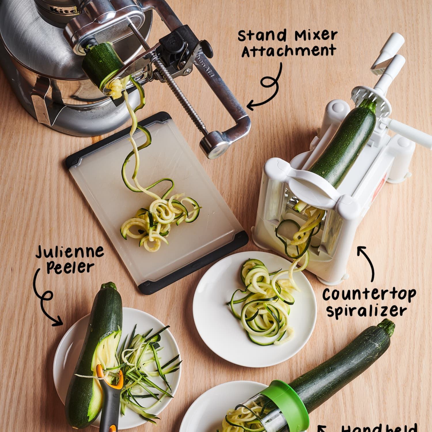 Stop spiralizing zucchini — a peeler works better