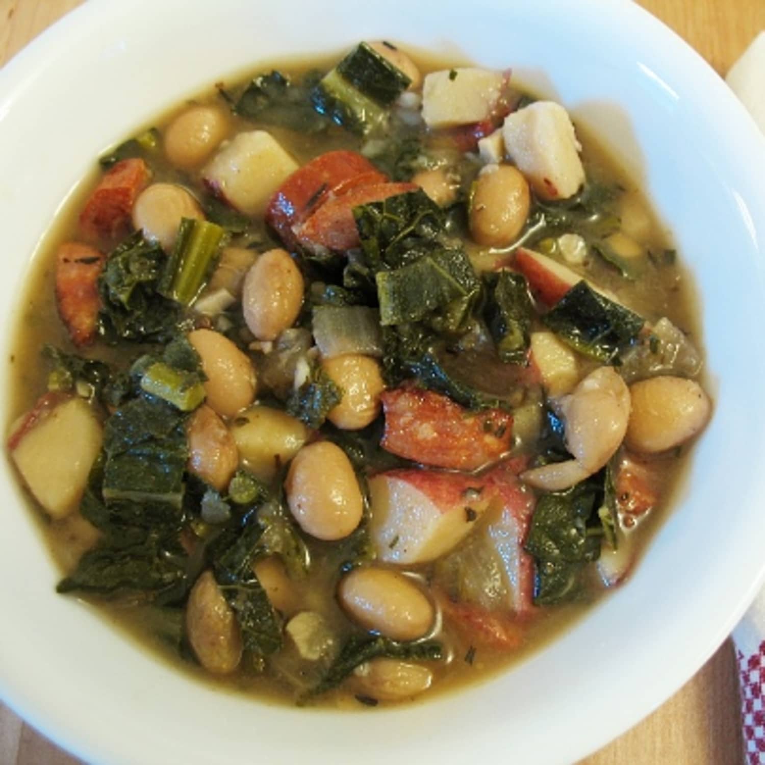 Recipe Hearty Kale And Sausage Soup Kitchn About the only thing we ever order there is portuguese kale soup. recipe hearty kale and sausage soup