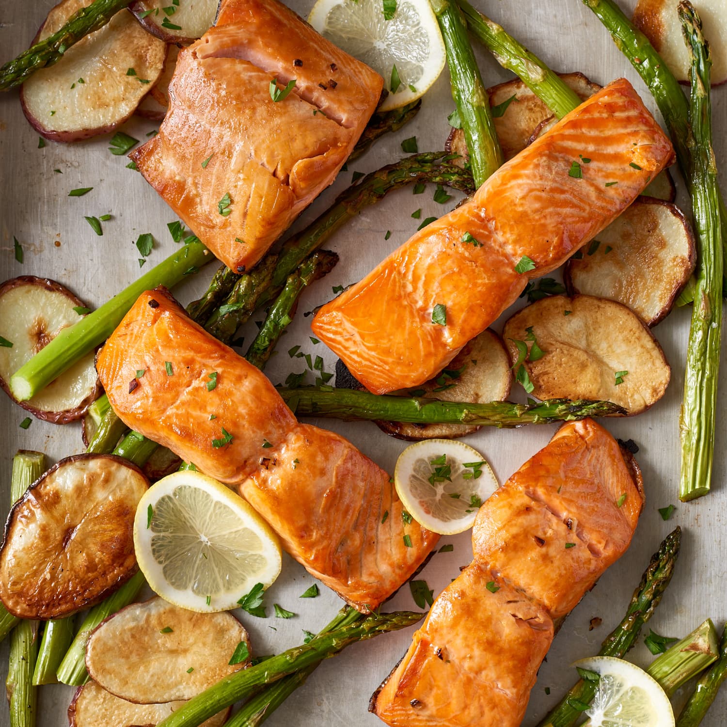 Recipe Sheet Pan Crispy Salmon And Potatoes Kitchn