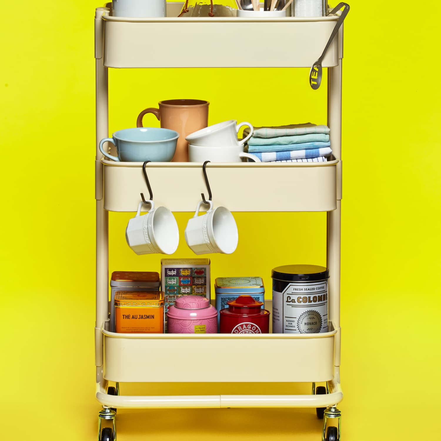 The Ikea Raskog Cart As Coffee Station Kitchn 12 ideas that prove everyone needs an ikea raskog cart. the ikea raskog cart as coffee station