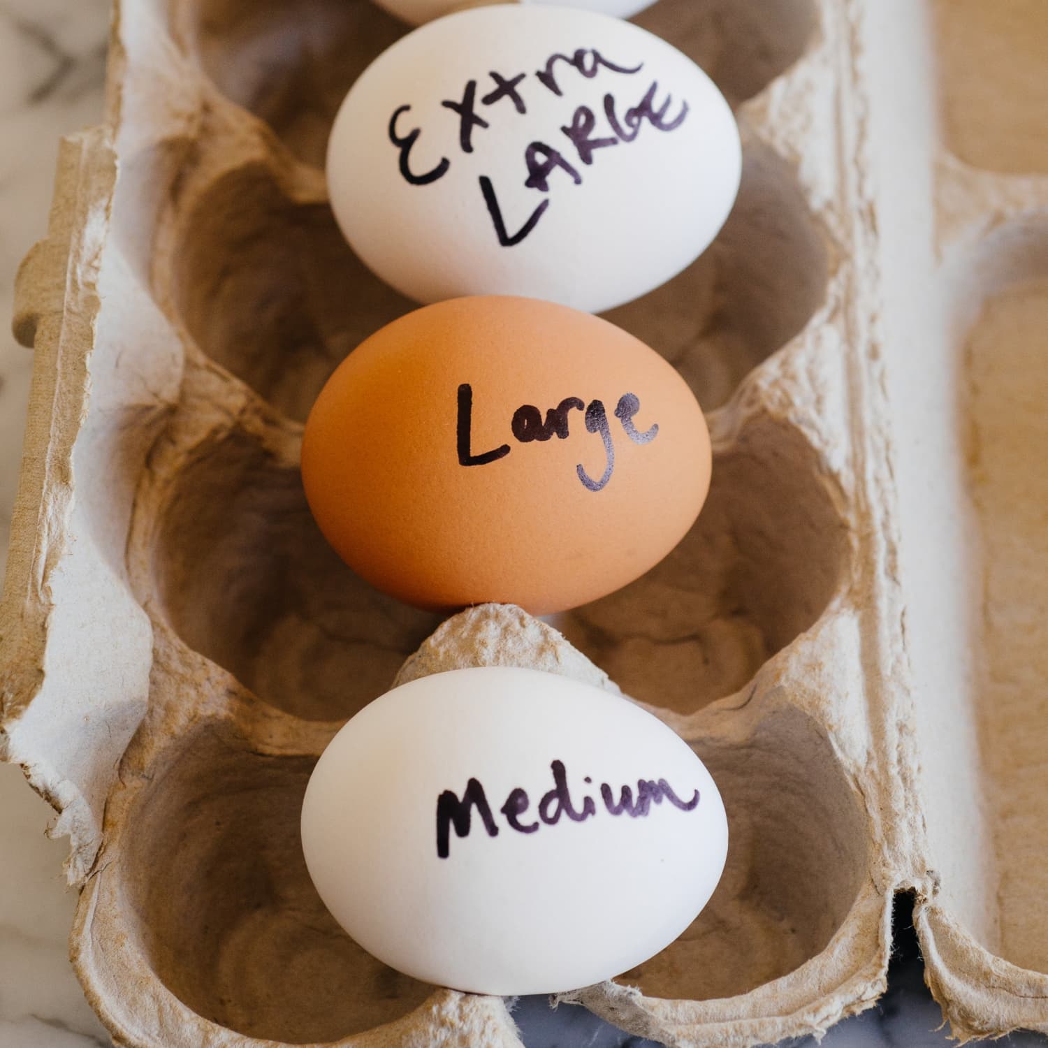 Guide to Egg Sizes, Weight & Differences