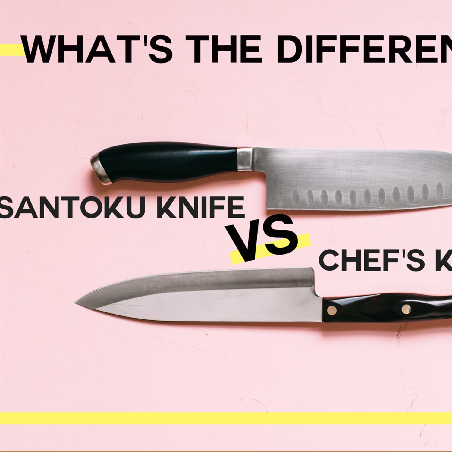 Chef's knife vs santoku. What are the differences?