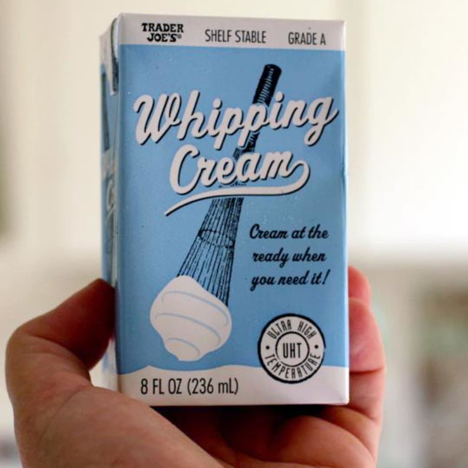 New Product Trader Joe S Shelf Stable Whipping Cream Kitchn