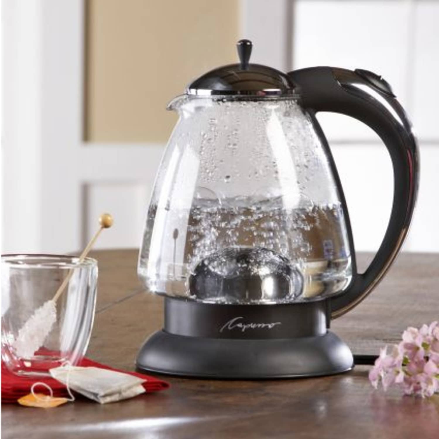 Capresso H20 Glass Electric Rapid Boil Water Kettle