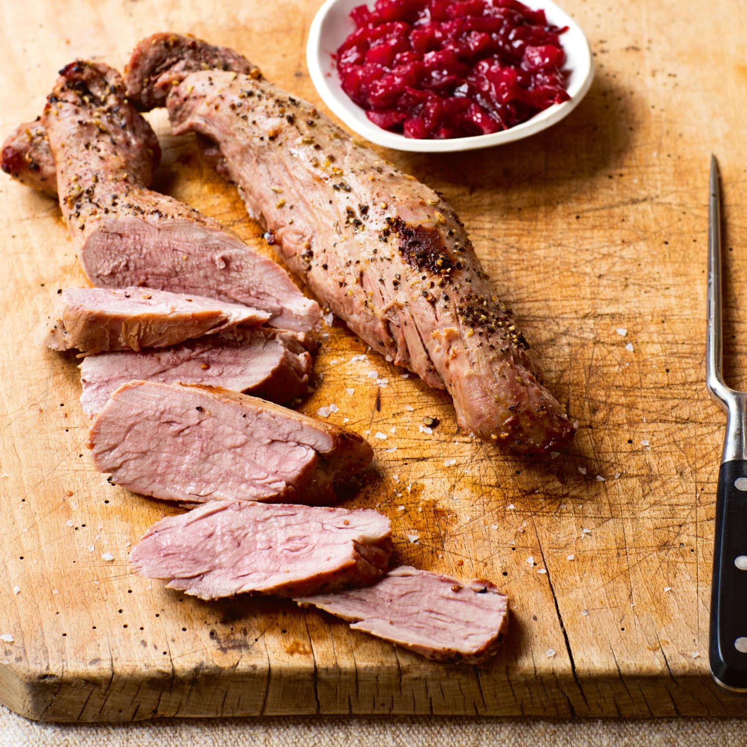 Recipe Ina Garten S Cider Roasted Pork Tenderloins With Roasted Plum Chutney Kitchn