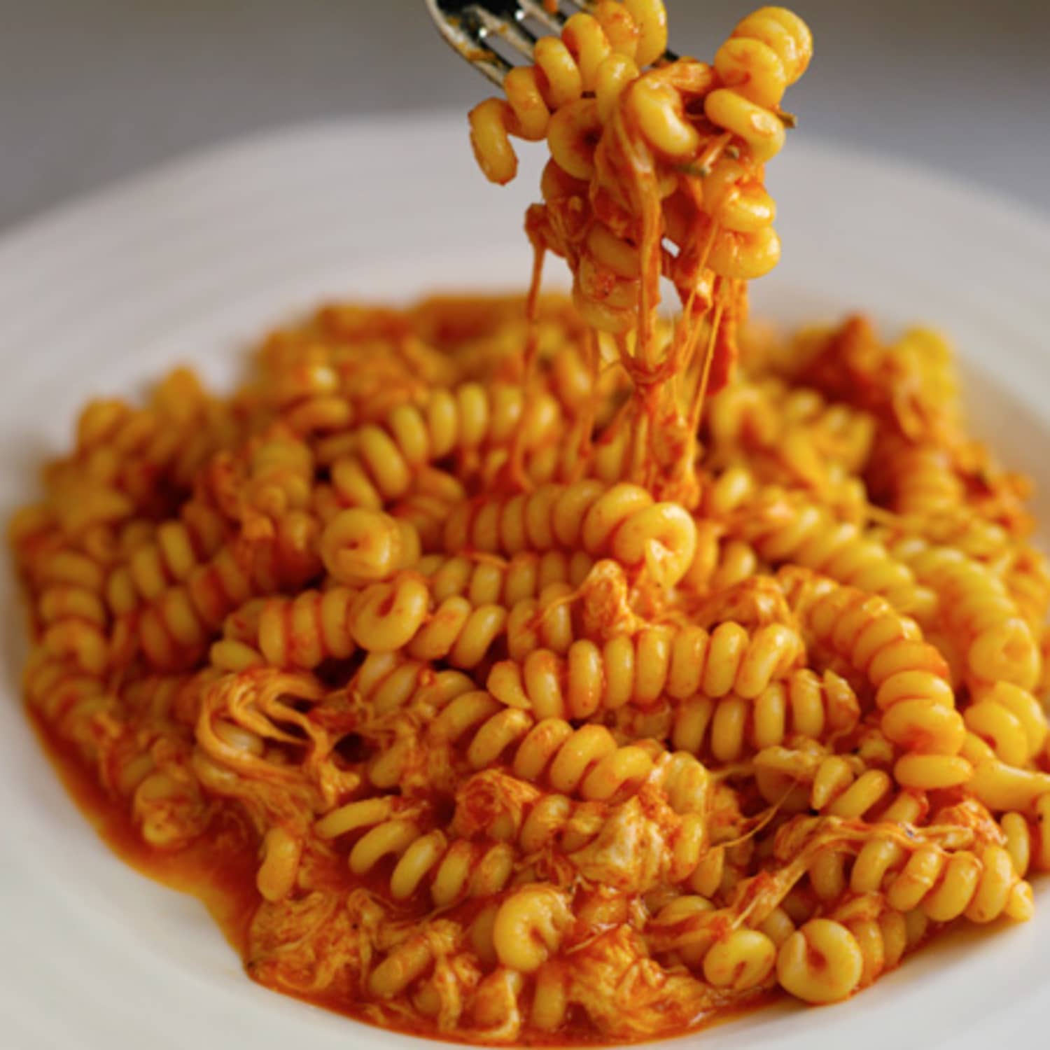 Cheesy Pasta Recipe Fusilli Al Telefono Kitchn
