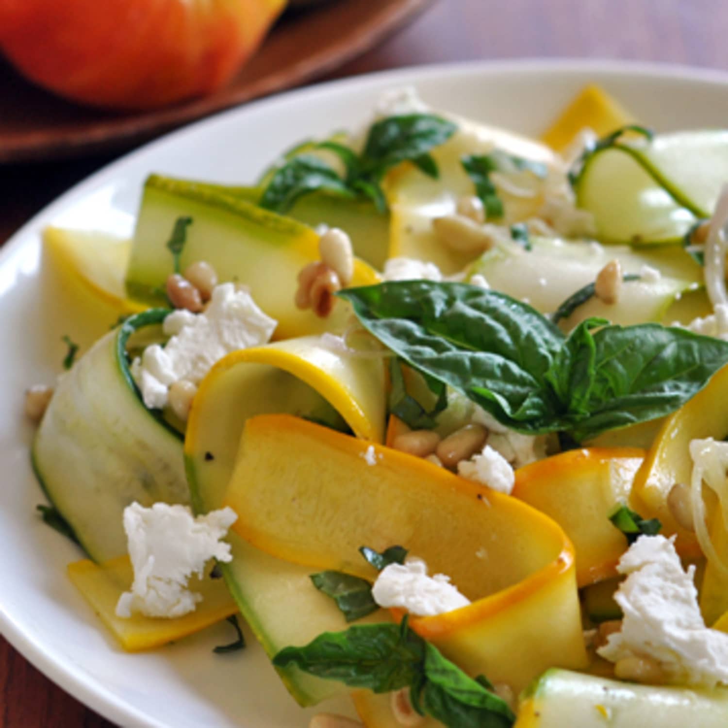 Summer Salad Recipe Squash Ribbons Kitchn